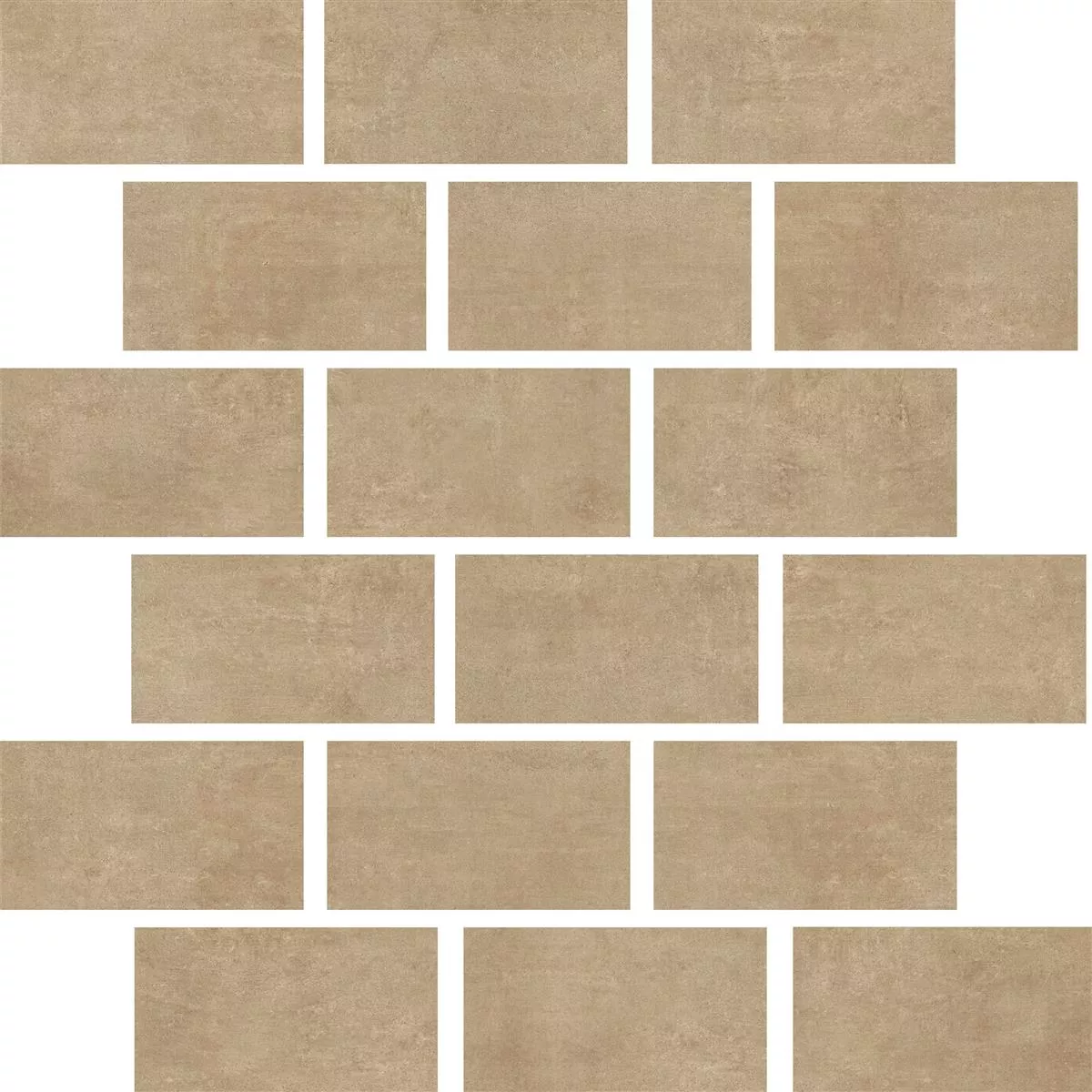 Mosaic Tiles Cairo Taupe Rectangle 6mm