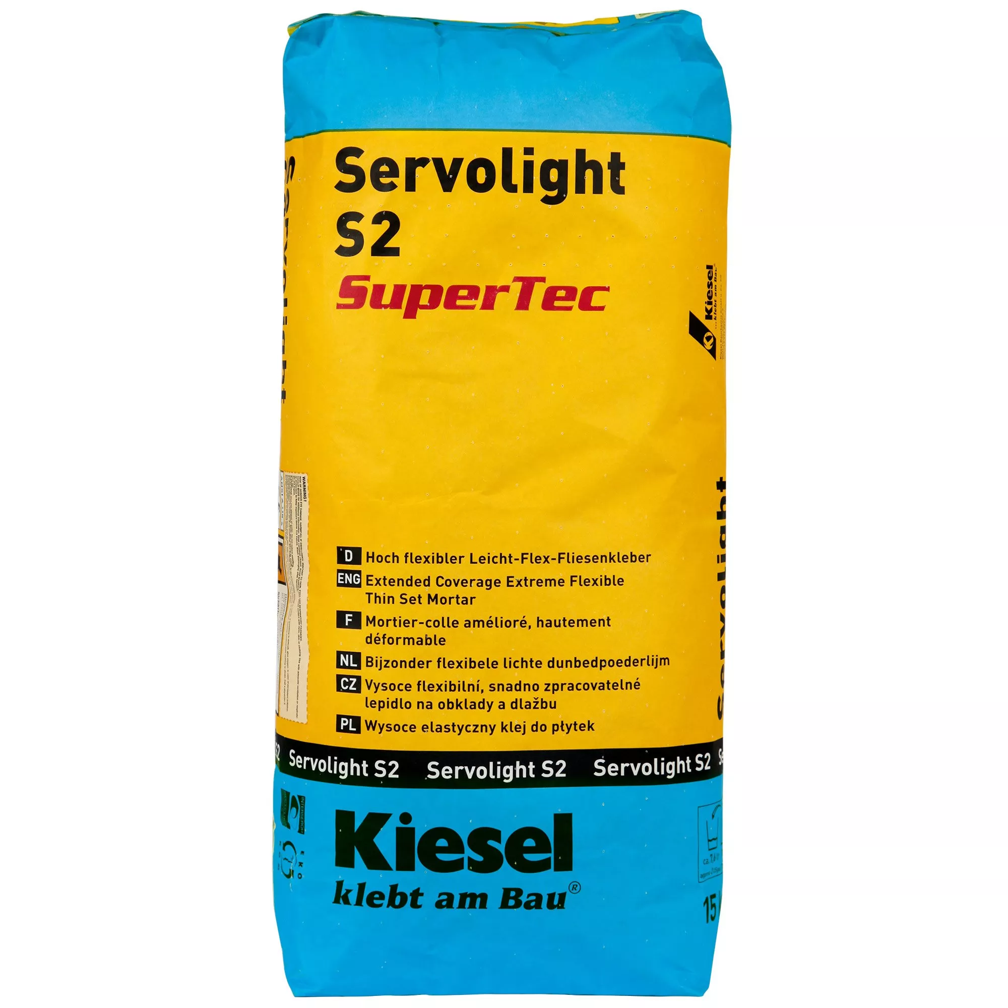 Kiesel Servolight S2 SuperTec - highly flexible light-flex tile adhesive (15KG)
