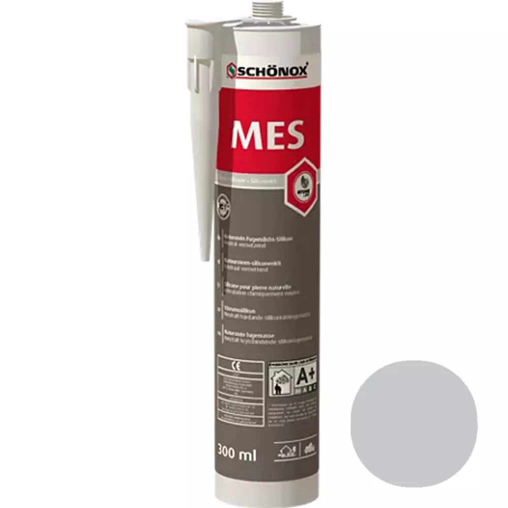 Schönox MES Marble Joint Sealant Silicone Silver Grey 300ml