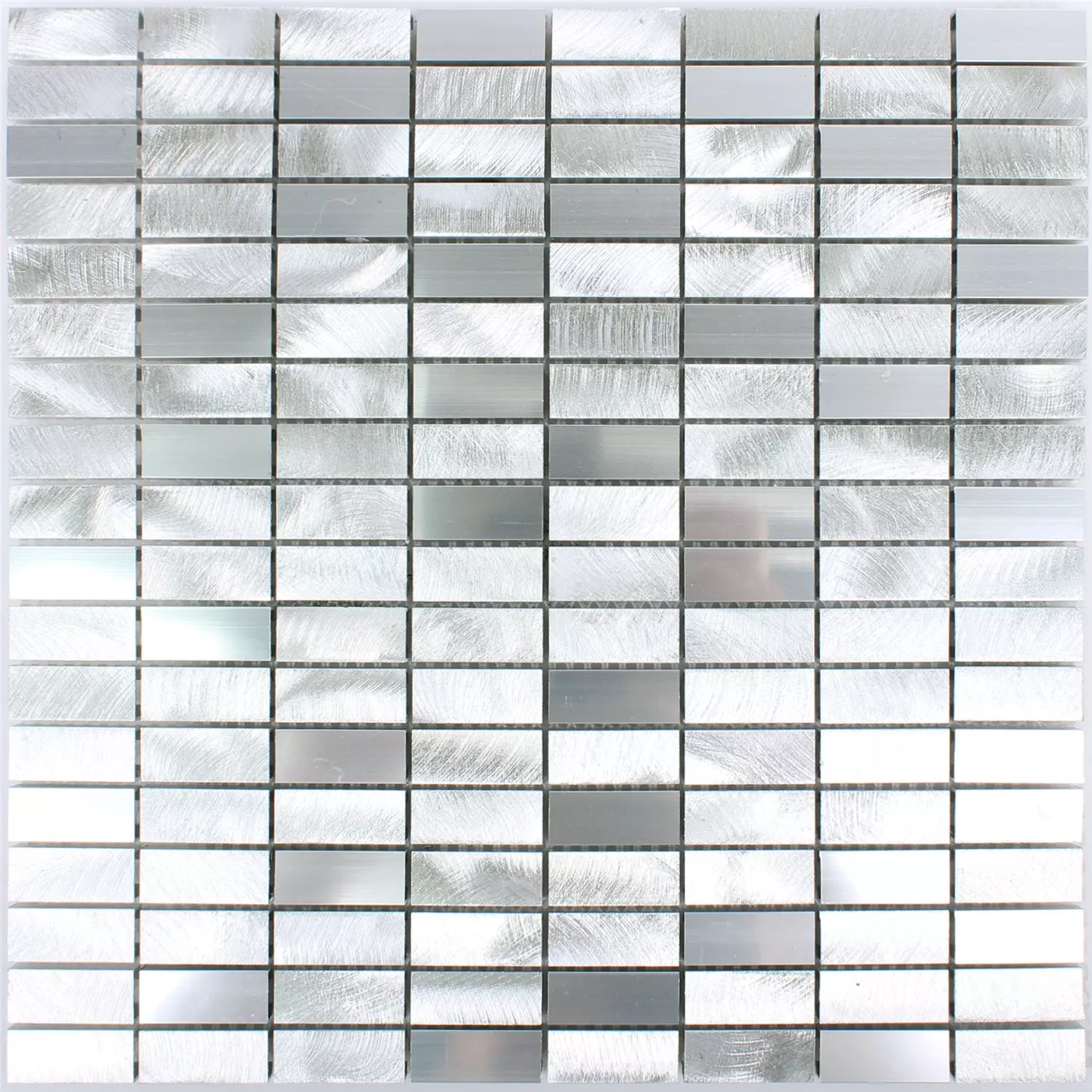 Mosaic Tiles Aluminium Arriba Silver