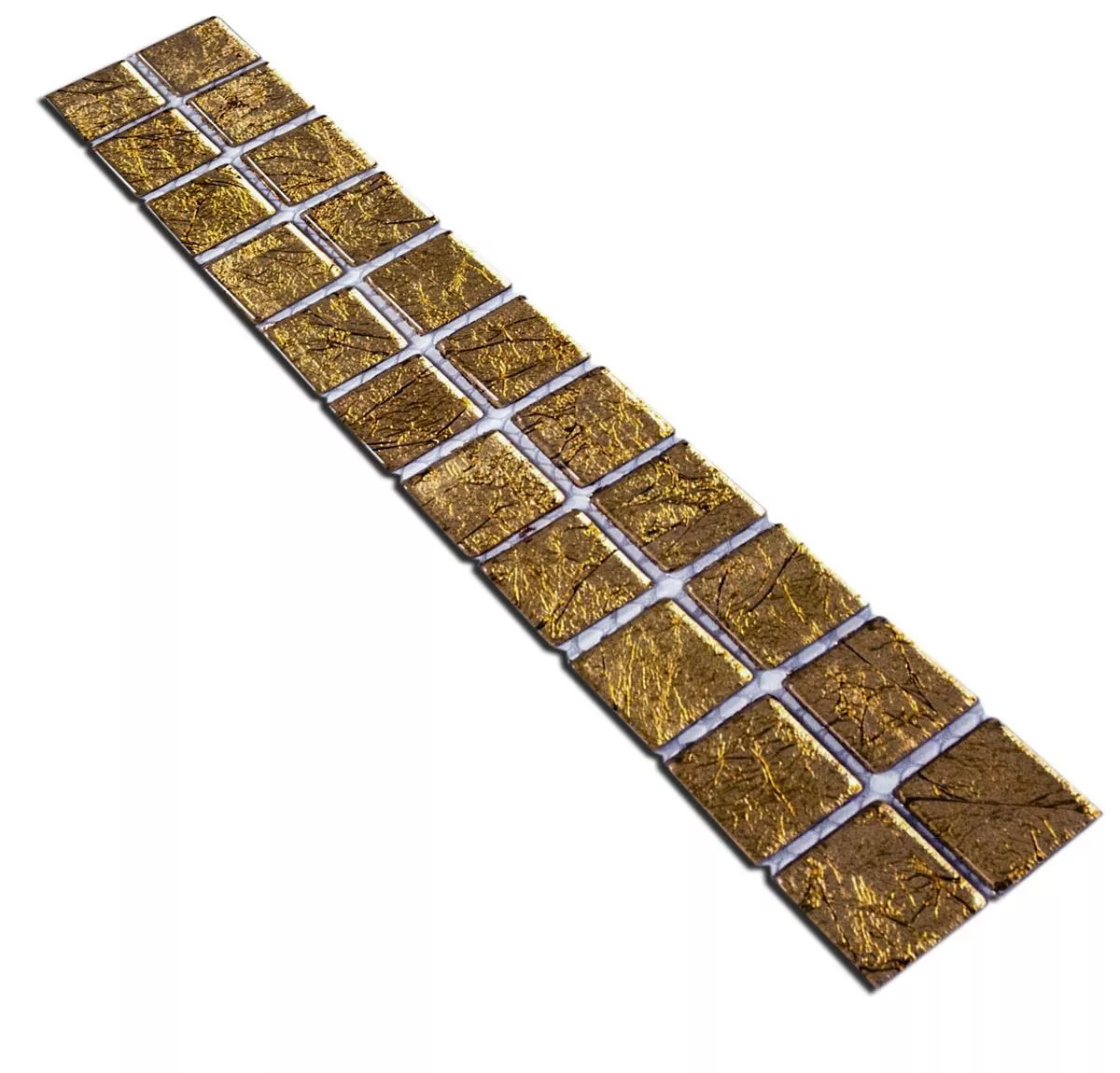 Glass Mosaic Tiles Border Artist Gold Q23