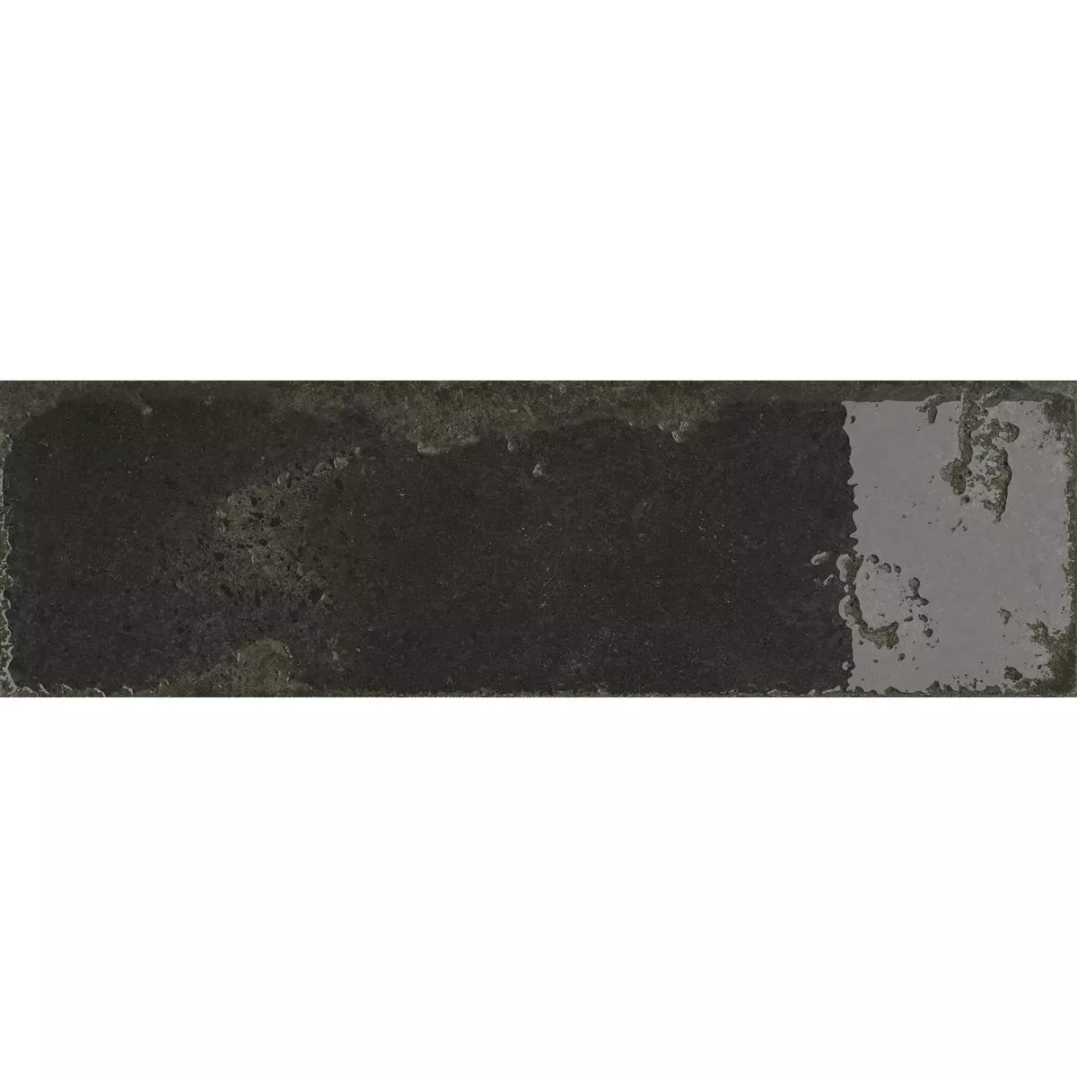 Sample Wall Tiles Lara Glossy Waved 10x30cm Black