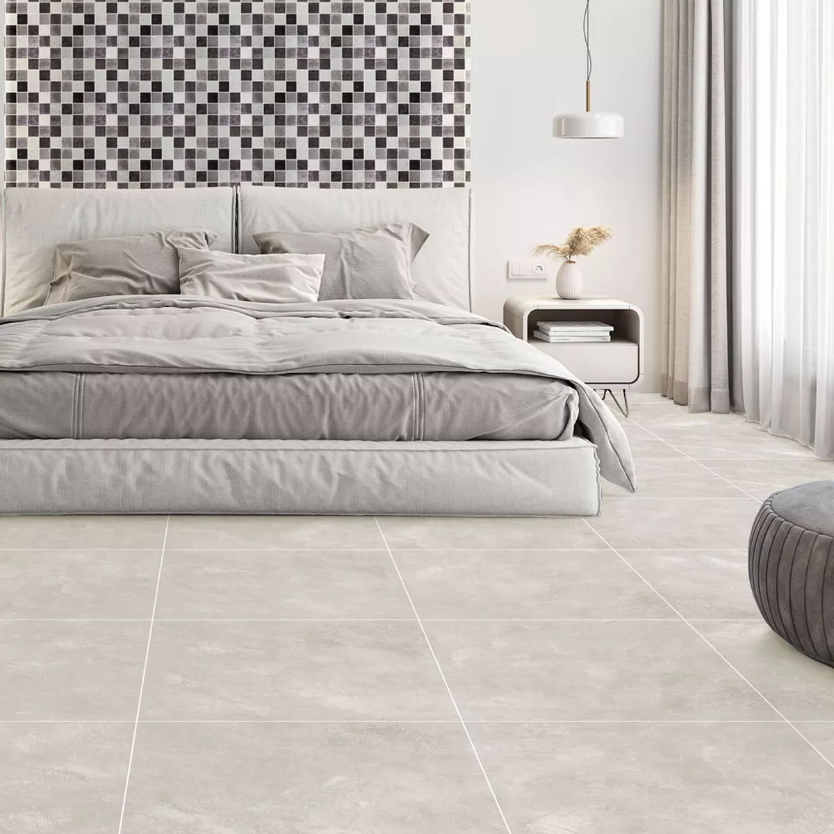 Floor Tiles Cortina Beton Optic Mat Creme 60x60cm