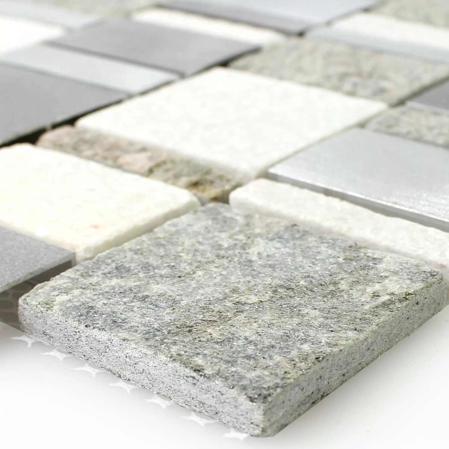 Sample Mosaic Tiles Natural Stone Metal Mix