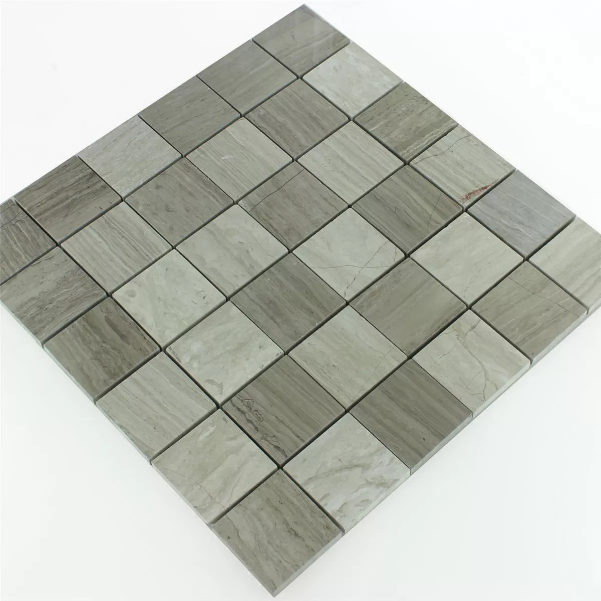 Mosaic Tiles Marble 48x48x8mm Mud Grey