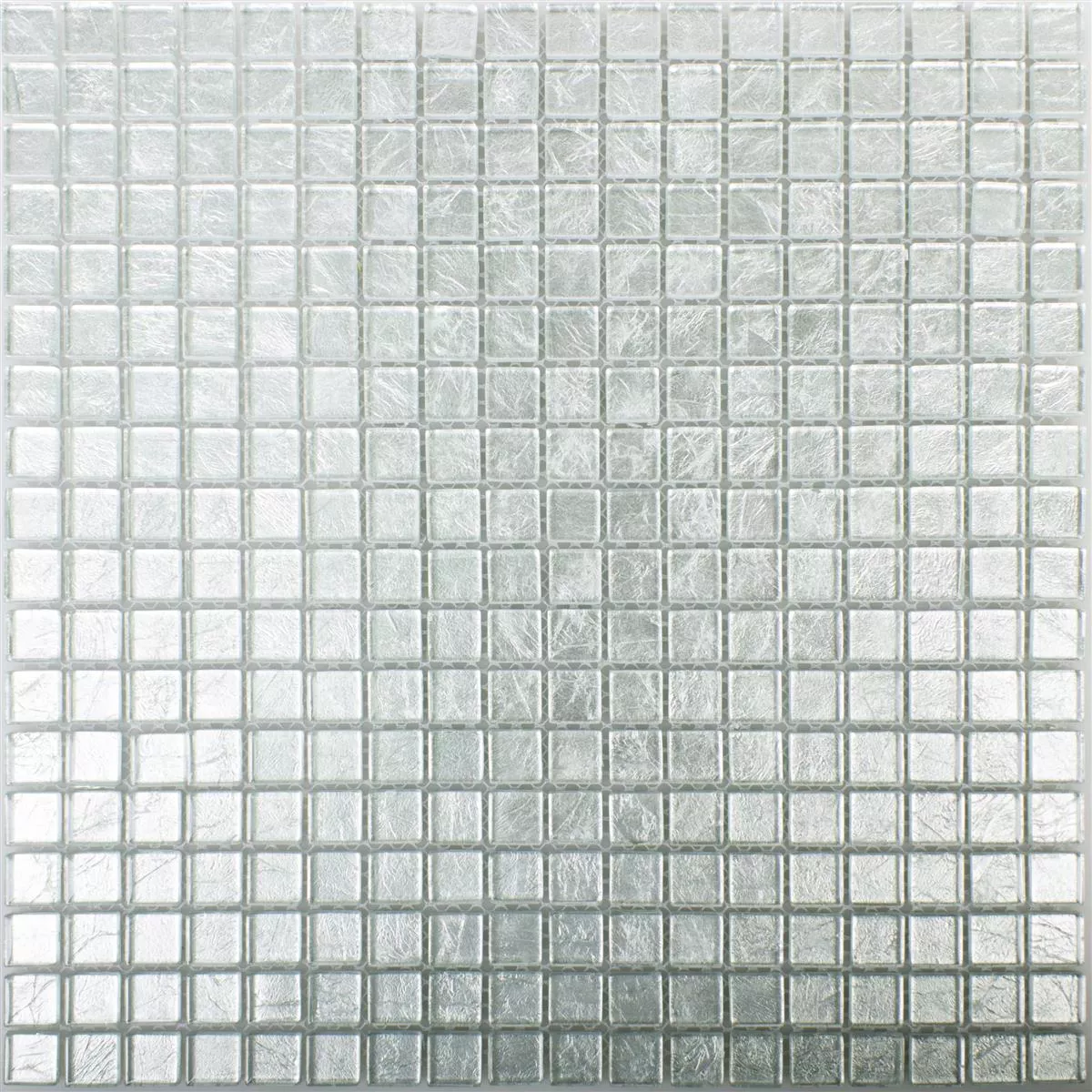 Glass Mosaic Tiles Capone Silver