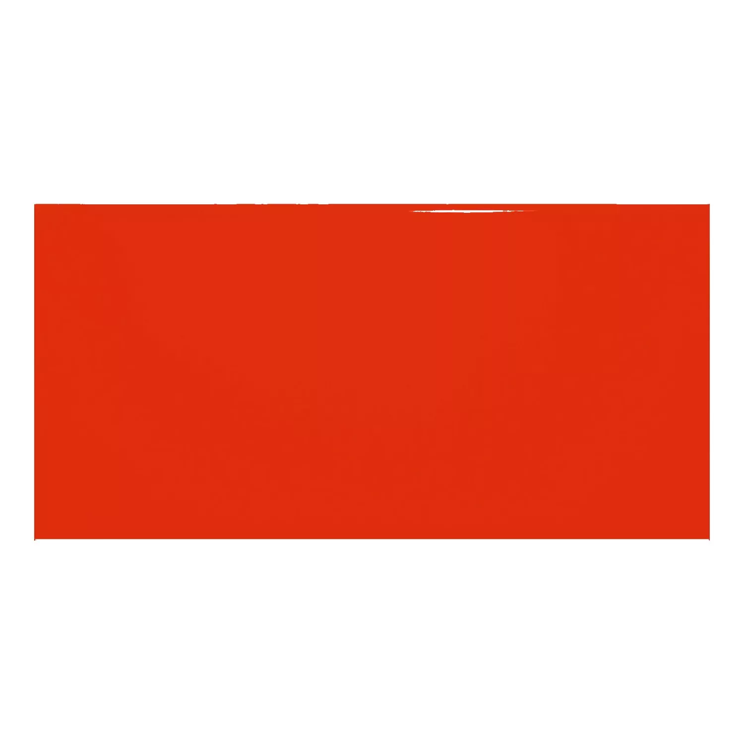 Metro tile Red Glossy 10x20 cm Without Facet Avebury Rojo