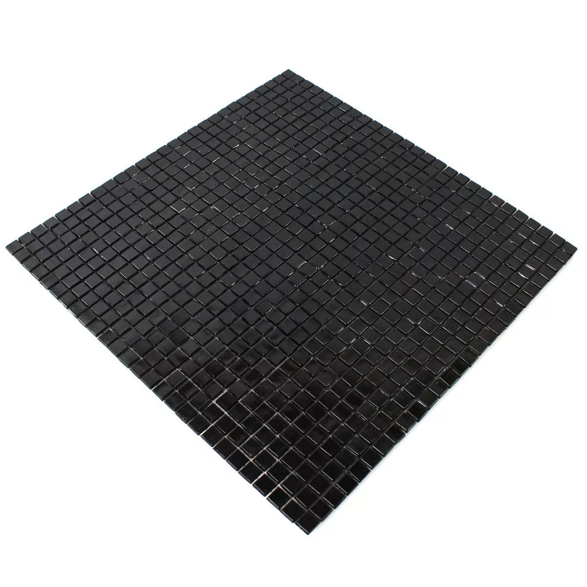 Sample Mosaic Tiles Glass Mini Black Glossy