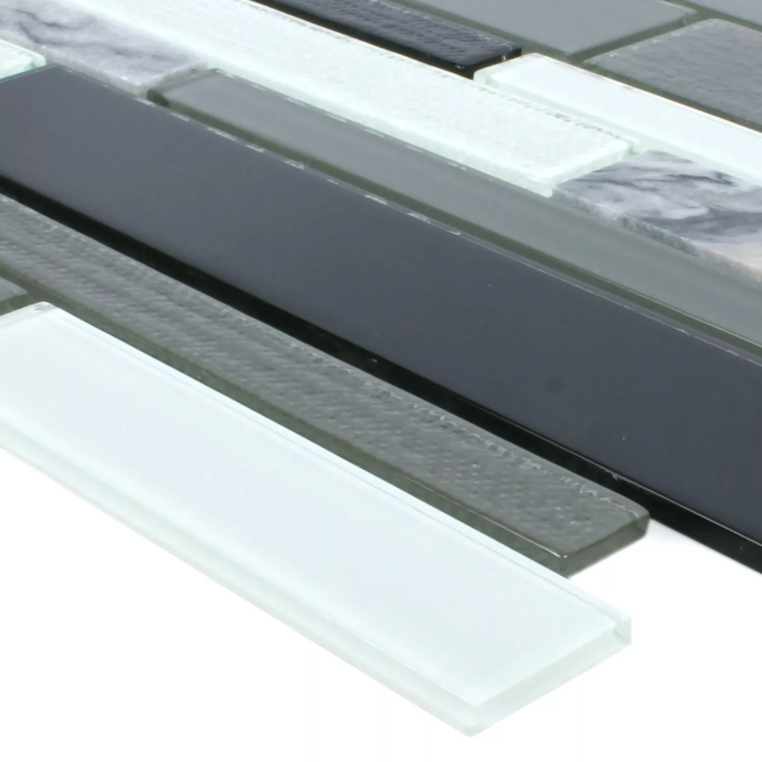 Mosaic Tiles Glass Natural Stone Kalamos Black White Mosaic Tiles Glass Natural Stone Kalamos Black White