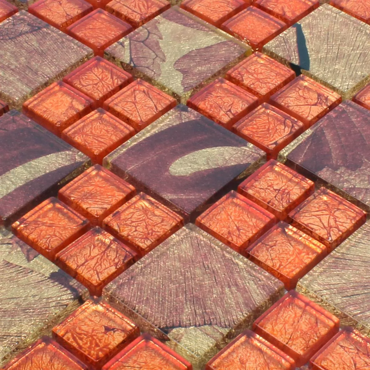 Mosaic Tiles Firebird Orange