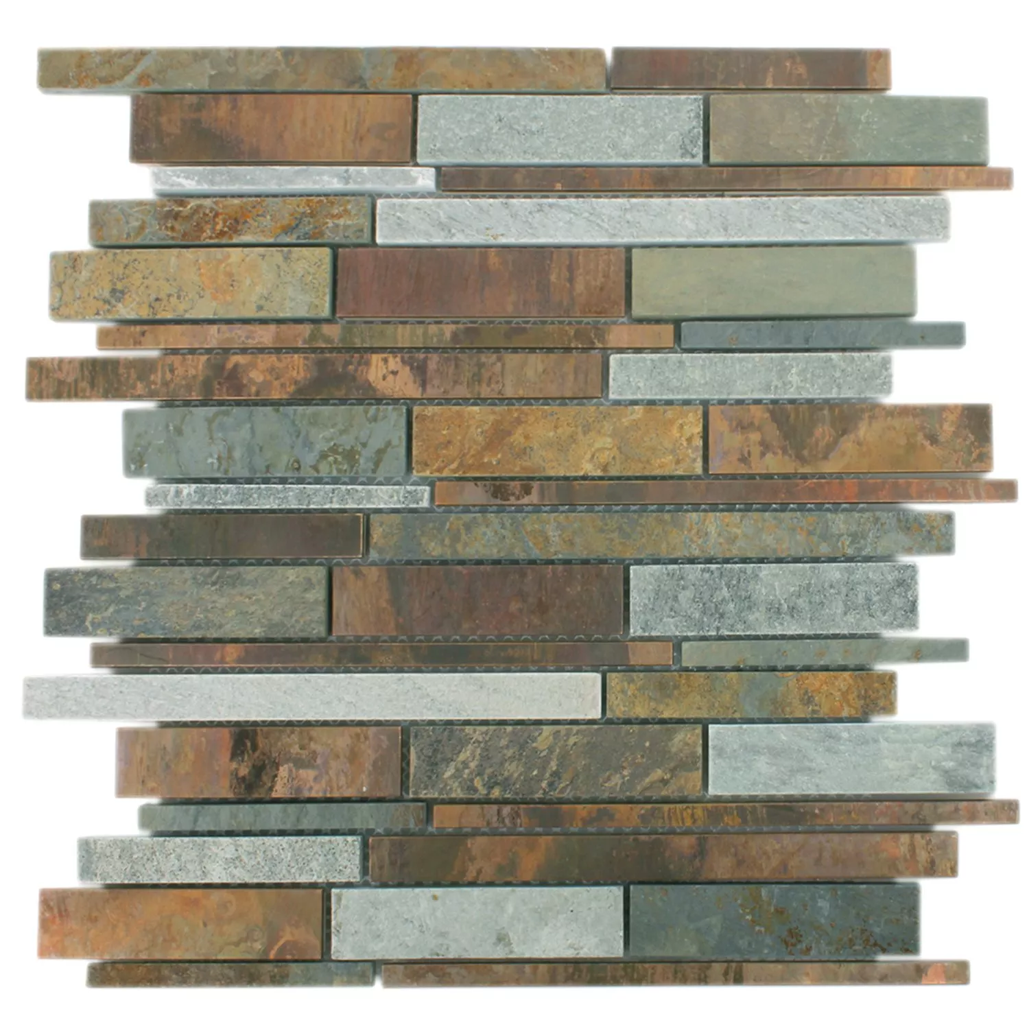 Sample Mosaic Tiles Miray Natural Stone Copper Mix