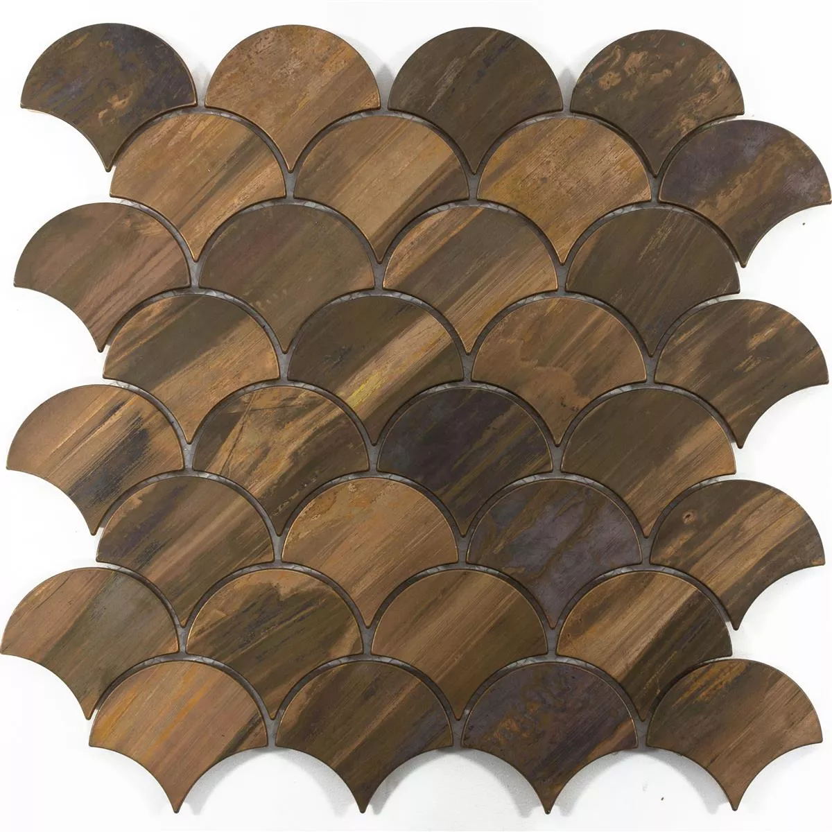 Sample Metal Copper Mosaic Tiles Copperfield Fächer