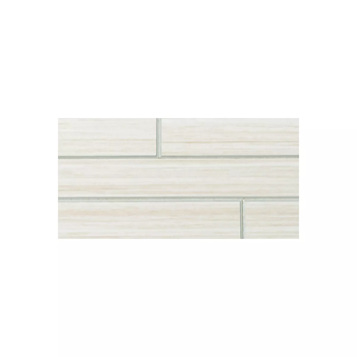 Sample Wood Optic Mosaic Tiles Fairmont Self Adhesive White