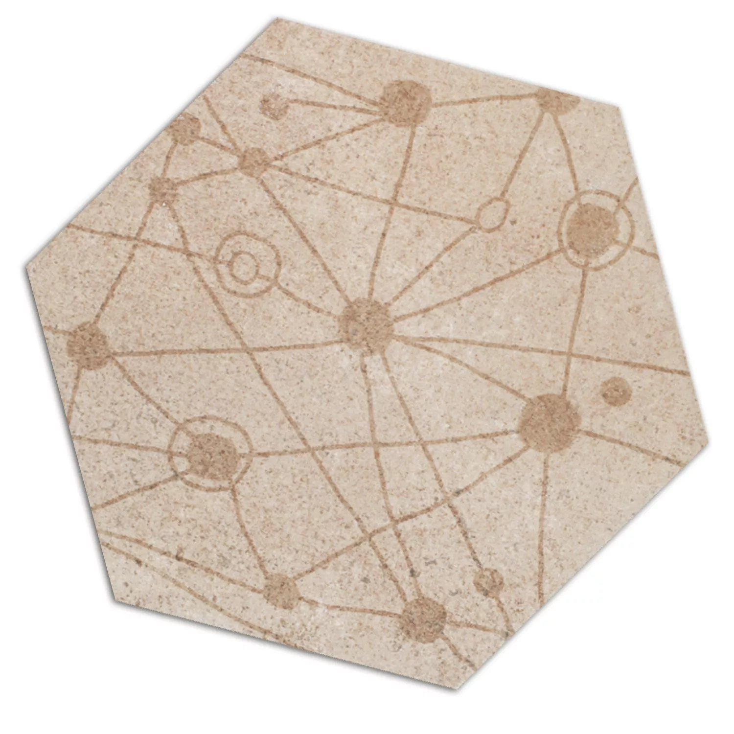 Cement Tiles Optic Decor Hexagon Atlanta Beige