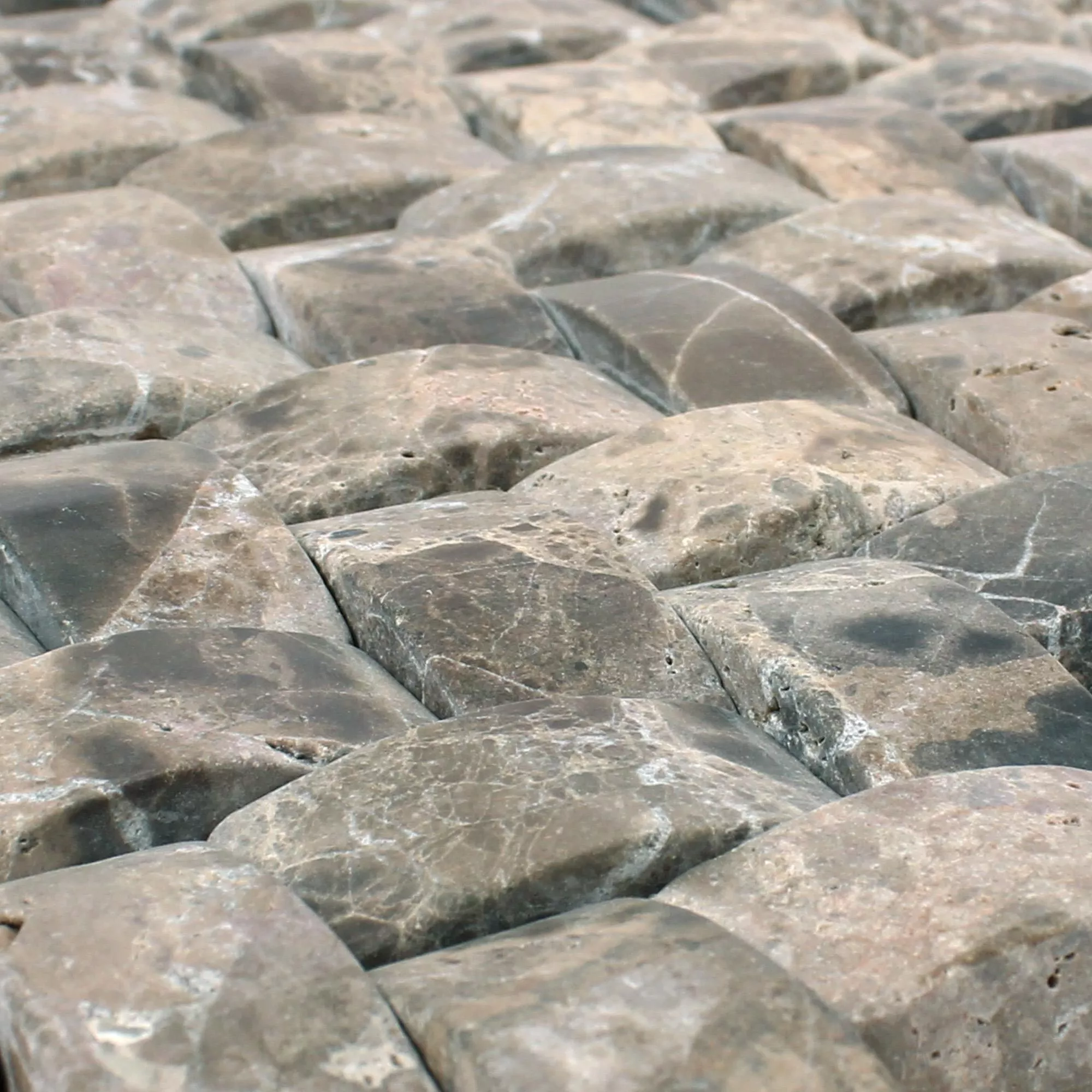 Sample Natural Stone Mosaic Marble Gorica Marron Emperador