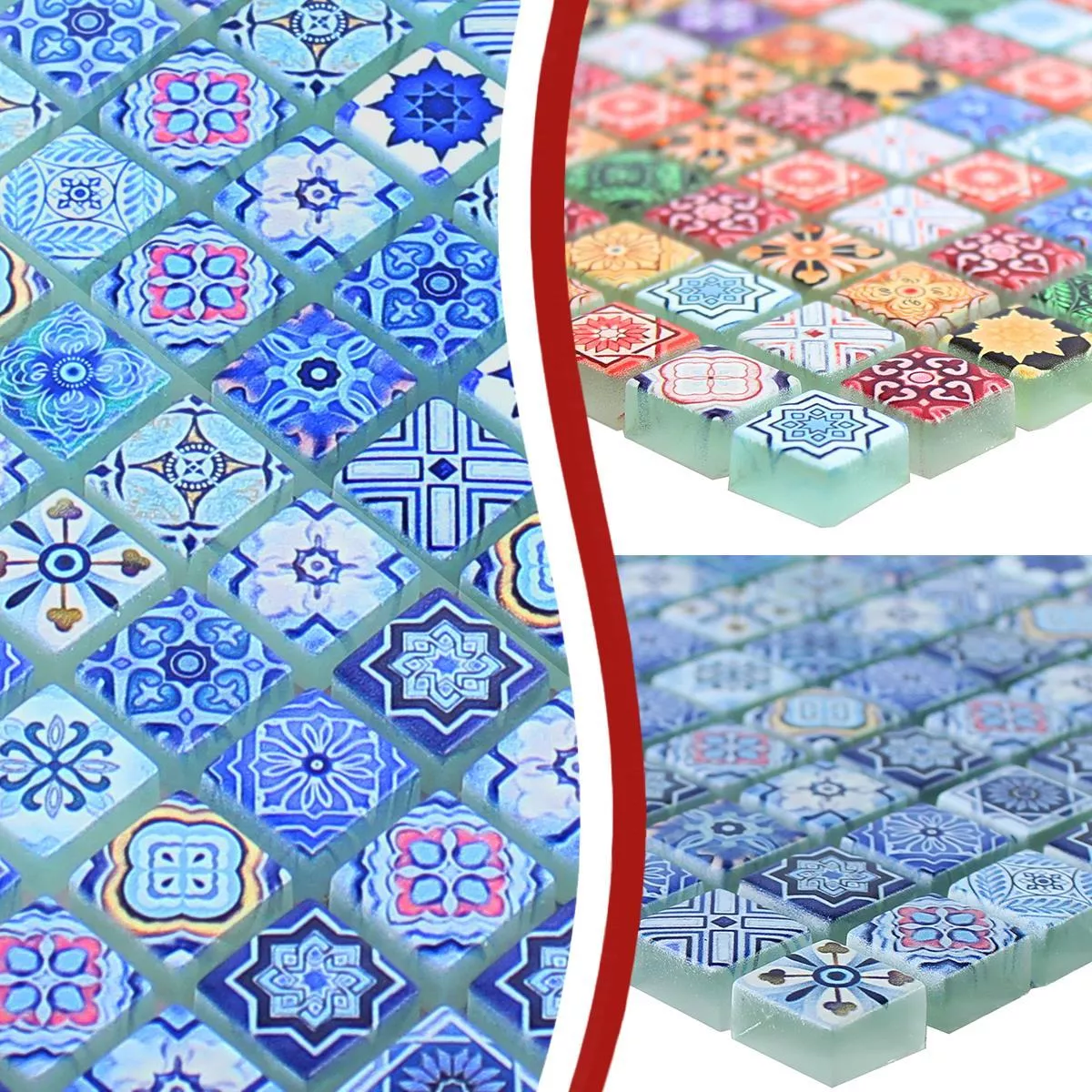 Sample Glass Mosaic Tiles Marrakech