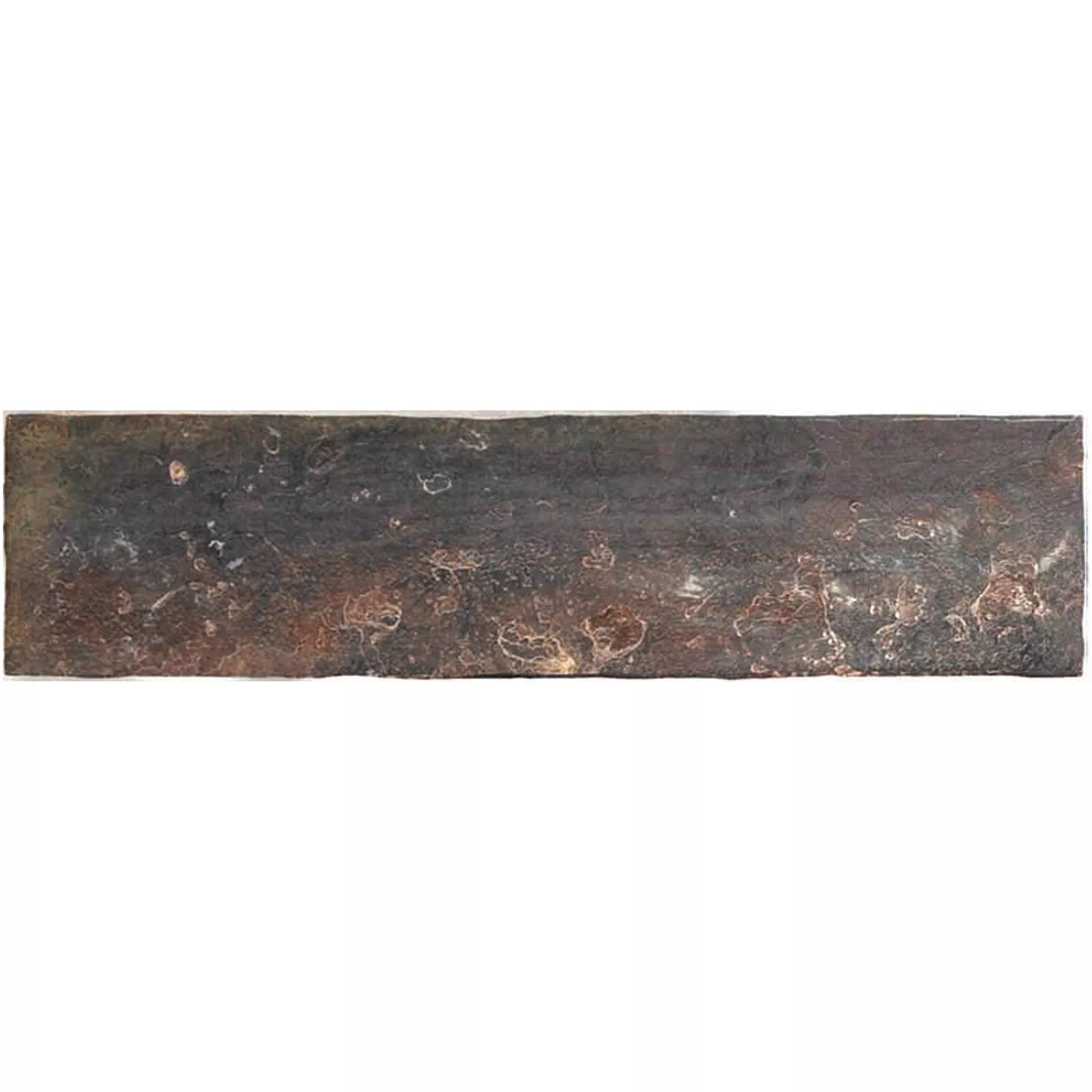 Wilhelmsburg Waved Copper Glossy 7,5x30 cm