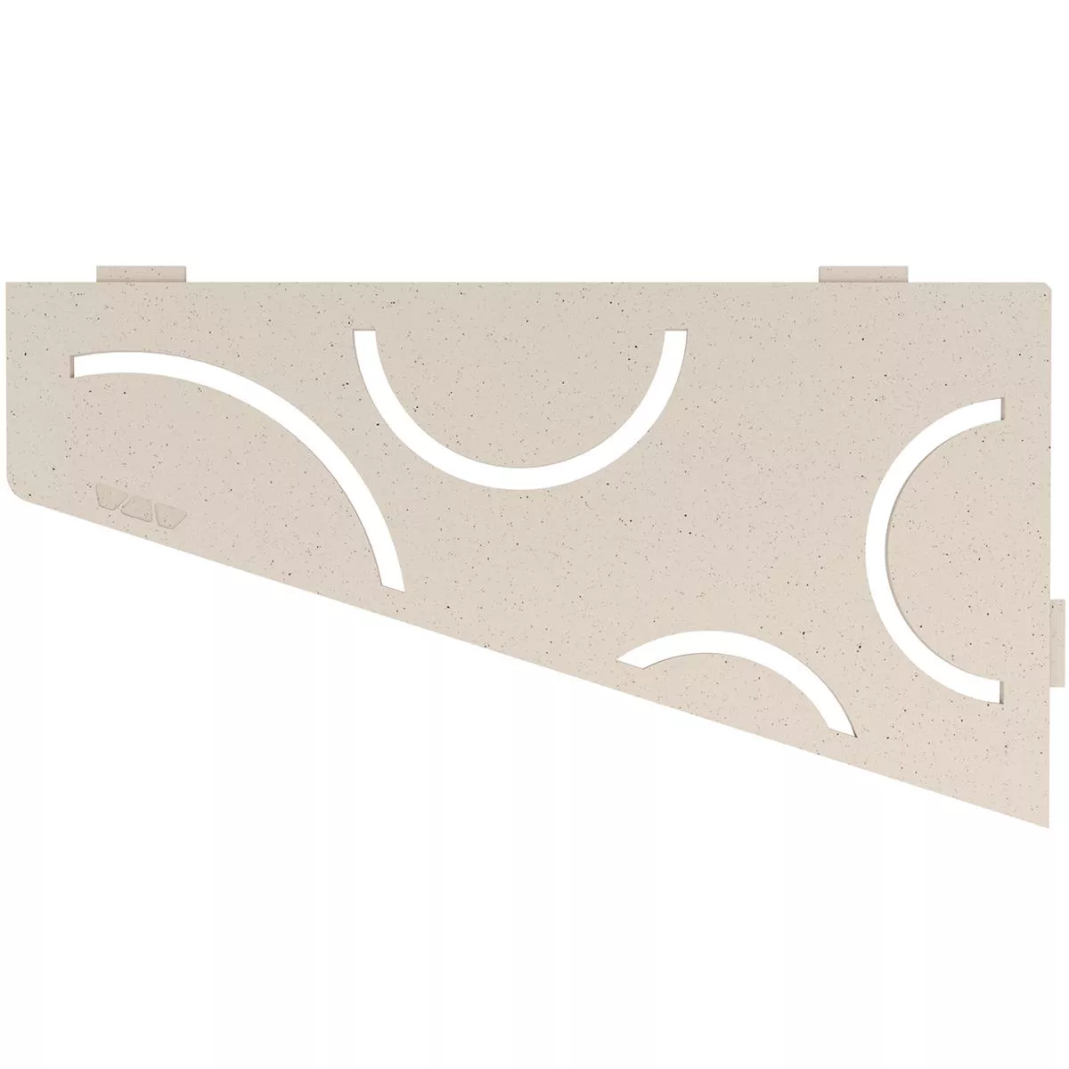 Wall shelf shower shelf Schlüter 4eck 15,4x29,5cm Curve Ivory