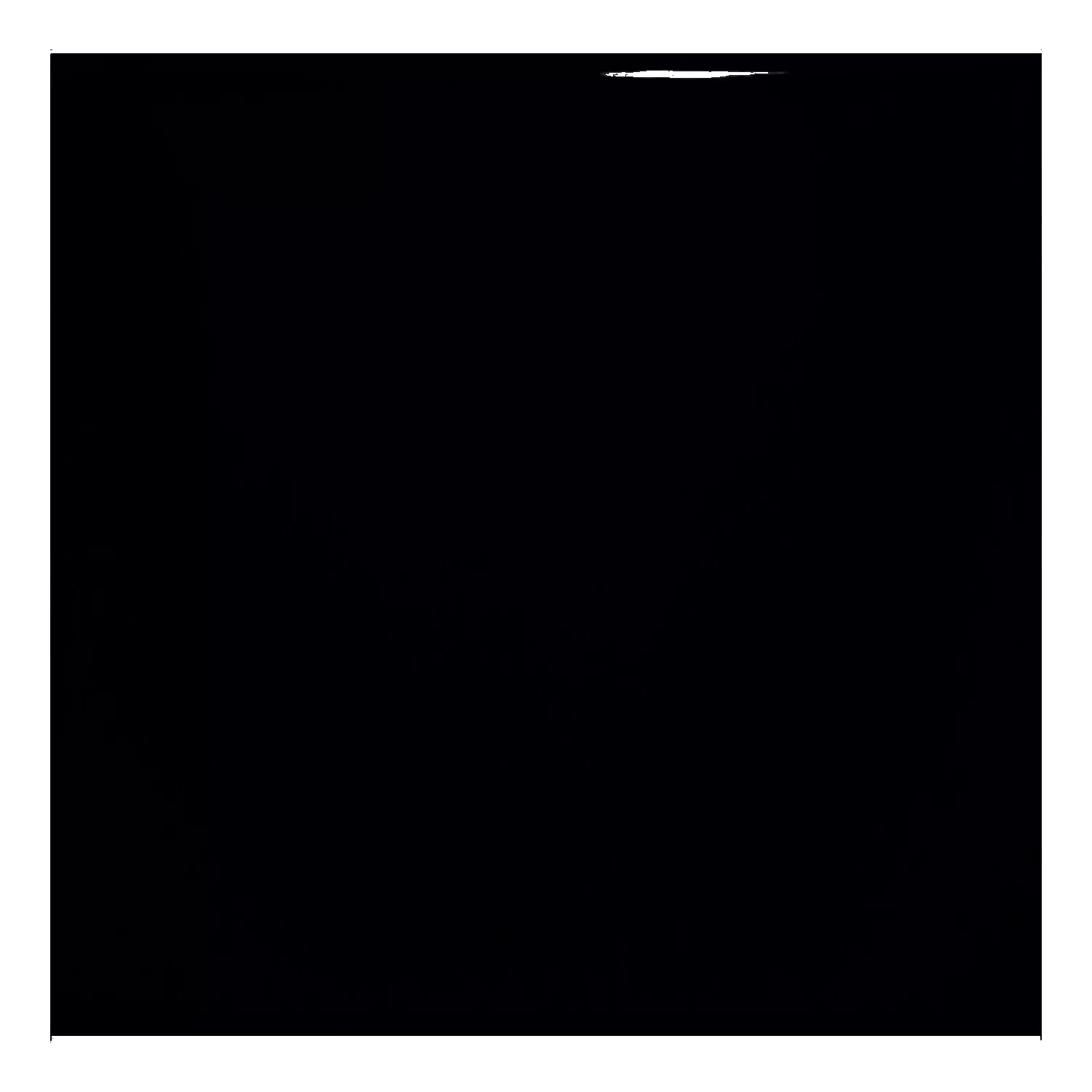 Metro tile Black Glossy 15x15 cm Without Facet Miona Negro