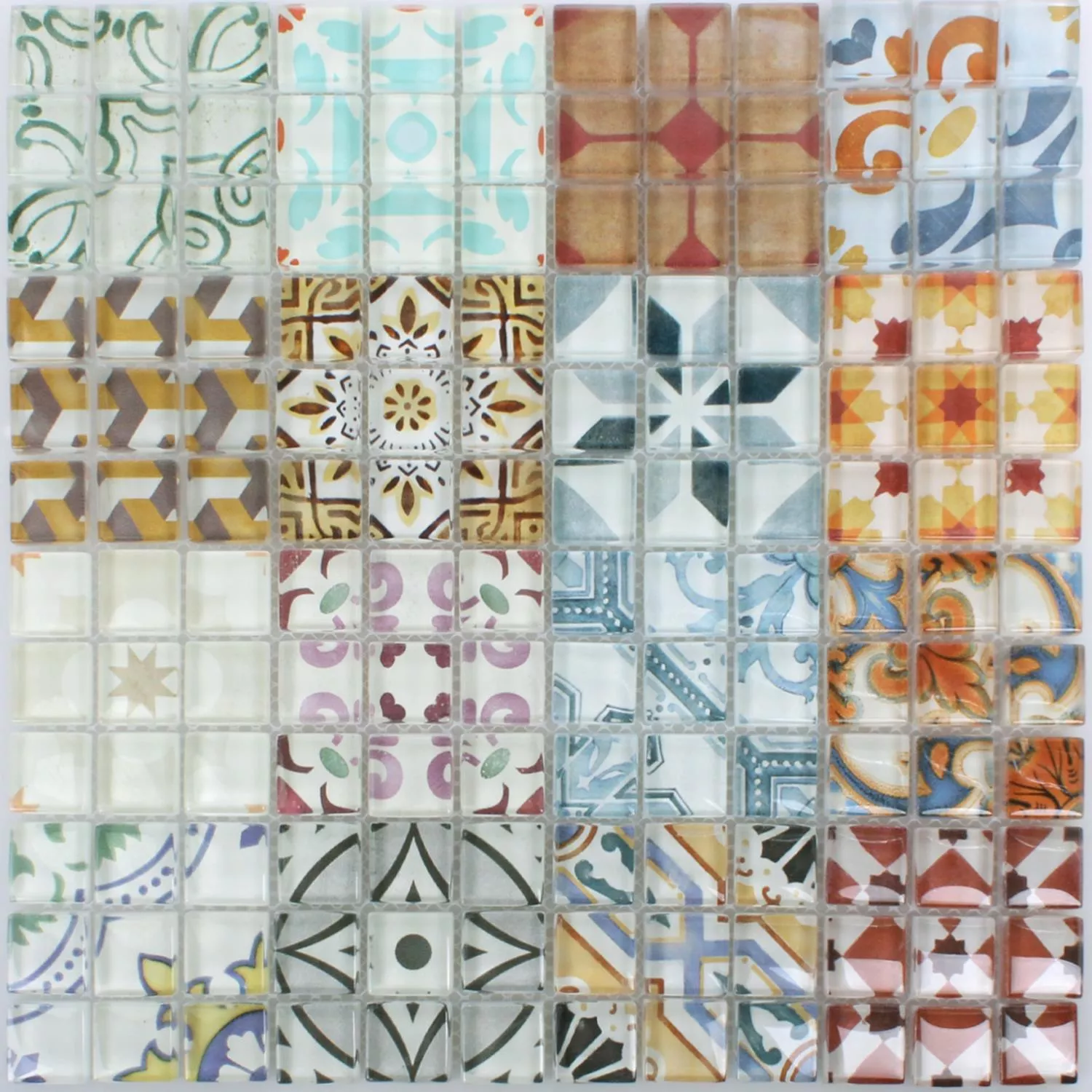 Sample Mosaic Tiles Glass Inspiration Colored