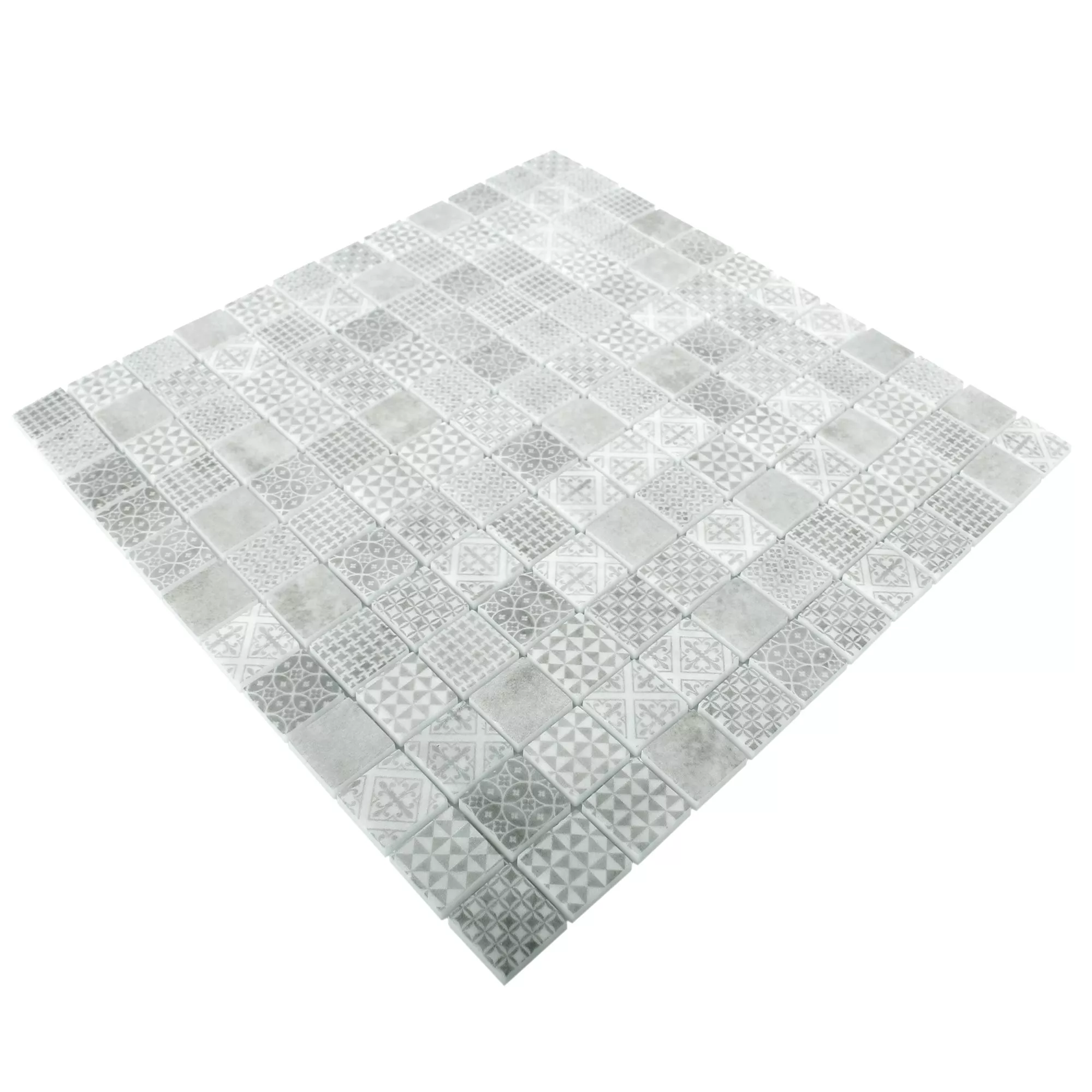Glass Mosaic Tiles Malard Grey