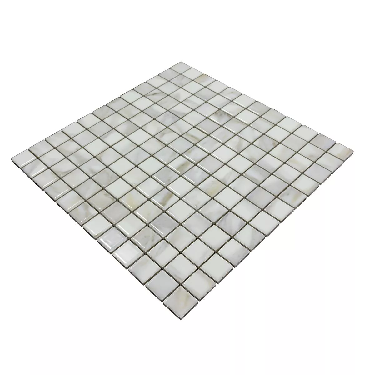 Ceramic Mosaic Tiles Elysium Marble Optic Blanc 23