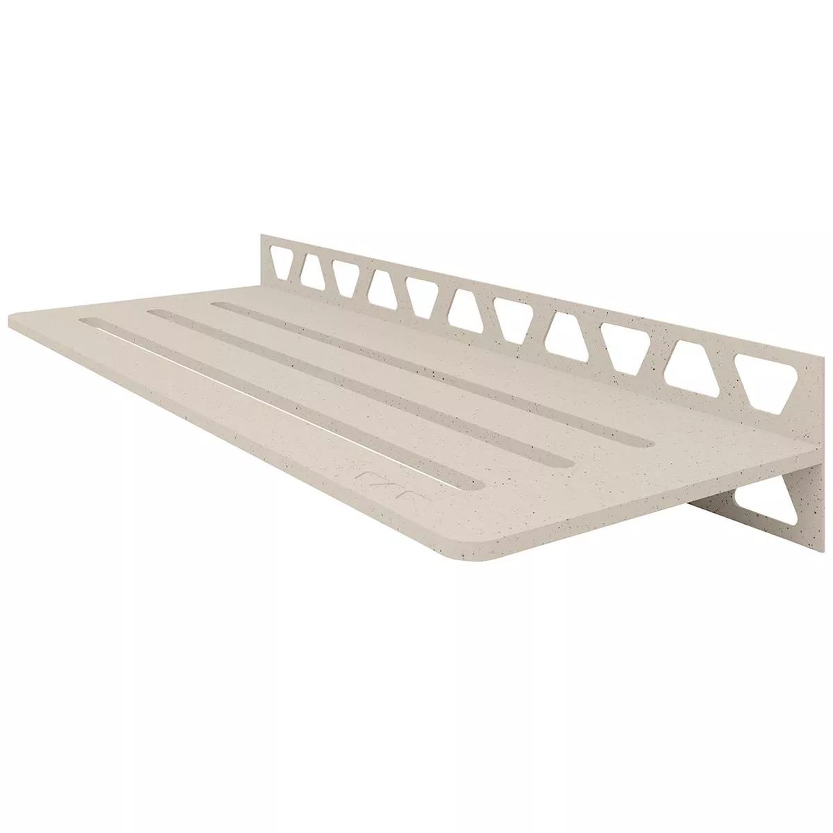 Shower shelf wall shelf Schlüter Rectangle 30x11,5cm Wave Ivory