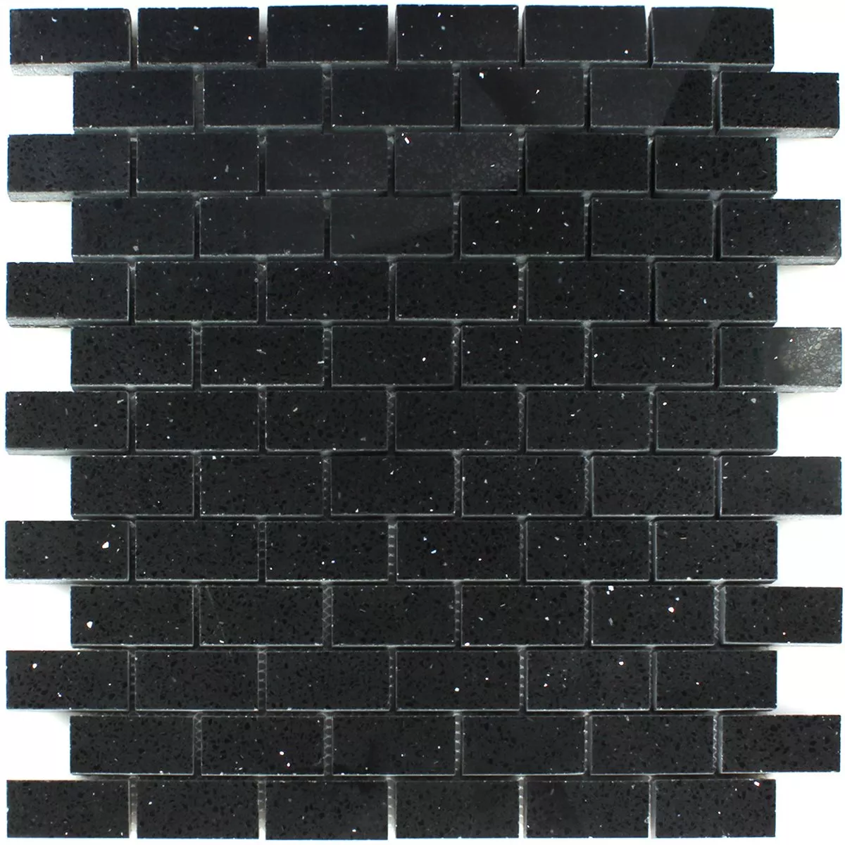 Sample Mosaic Tiles Resin Quartz Black