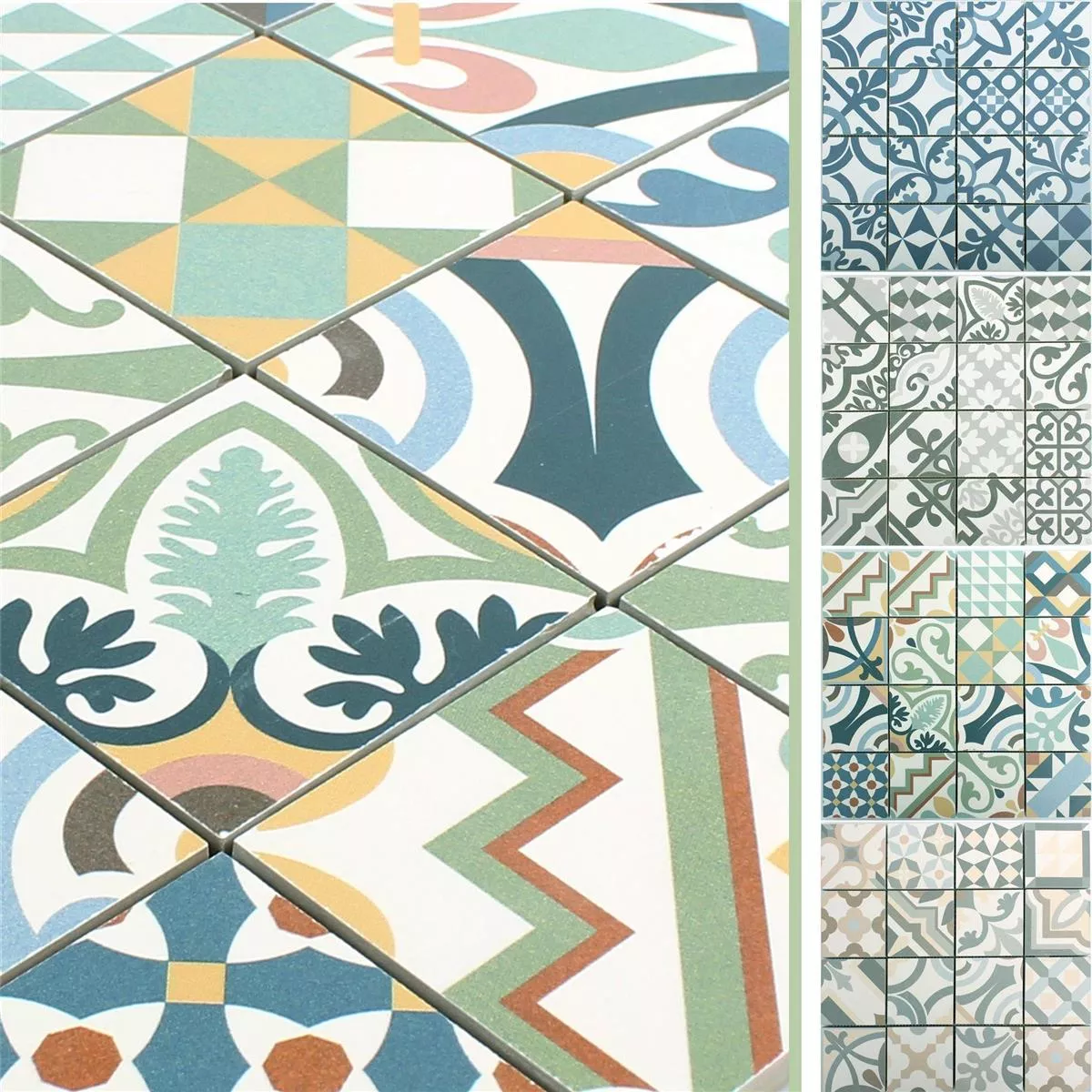 Ceramic Mosaic Retro Tiles Utopia R10/B