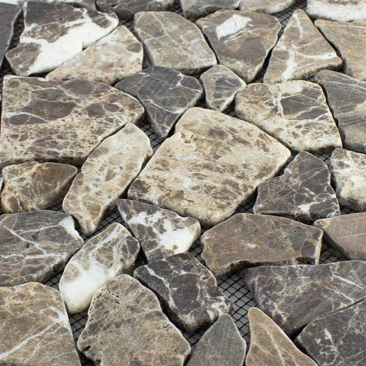 Marble Broken Natural Stone Tiles Poseidon Castanao
