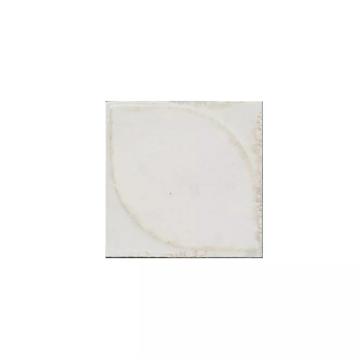 Sample Maryland Bone Glossy 3D Structure Wall Tile 10x10 cm