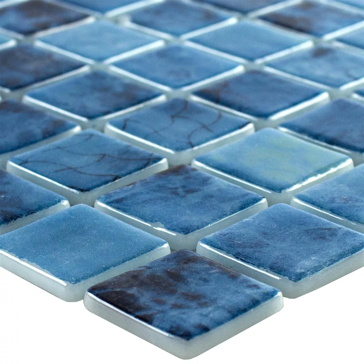 Glass Mosaic Swimming Pool Baltic Blue 25x25mm Glass Mosaic Swimming Pool Baltic Blue 25x25mm