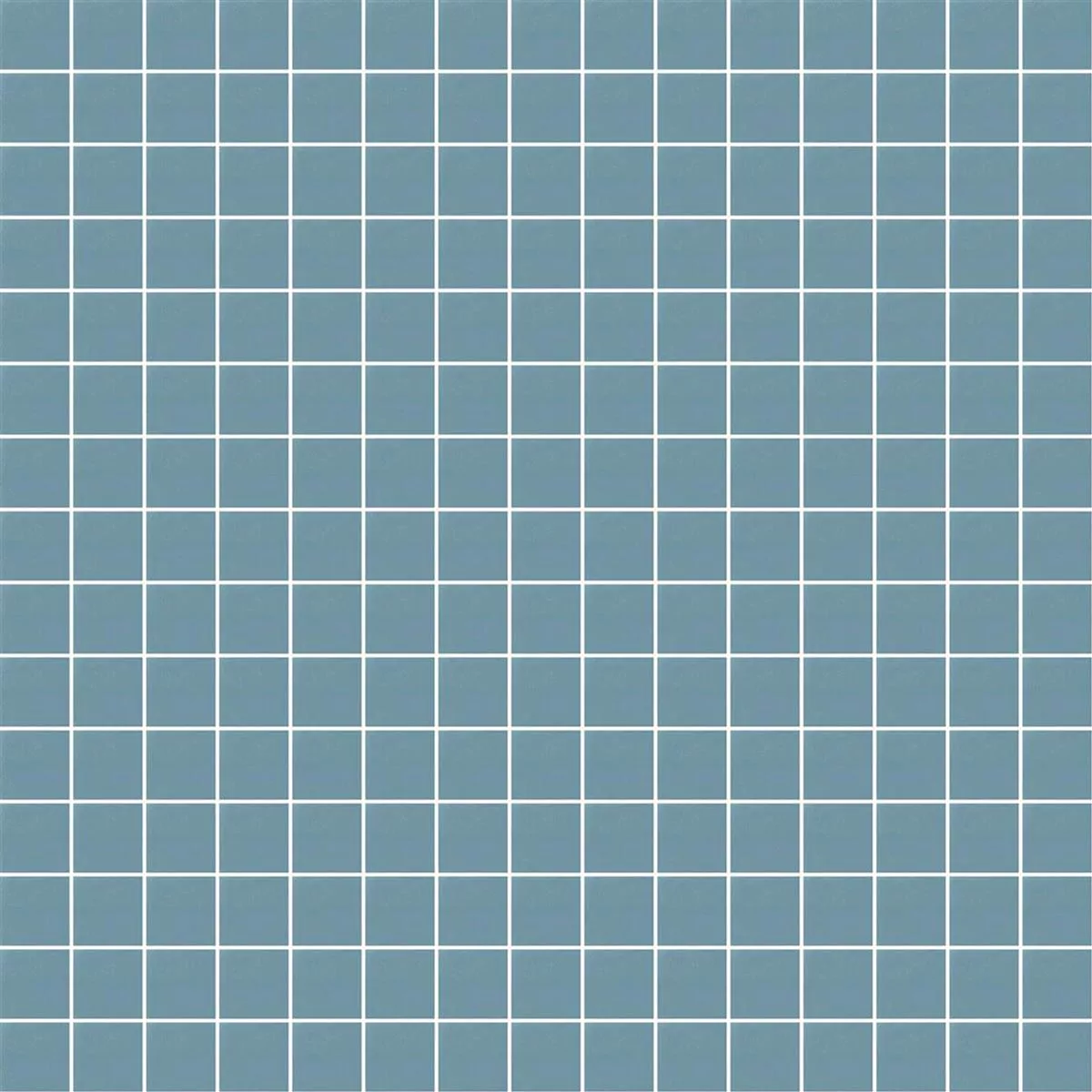 Glass Mosaic Tile Trend-Vi Vitreo 143 Cyan 20x20mm 