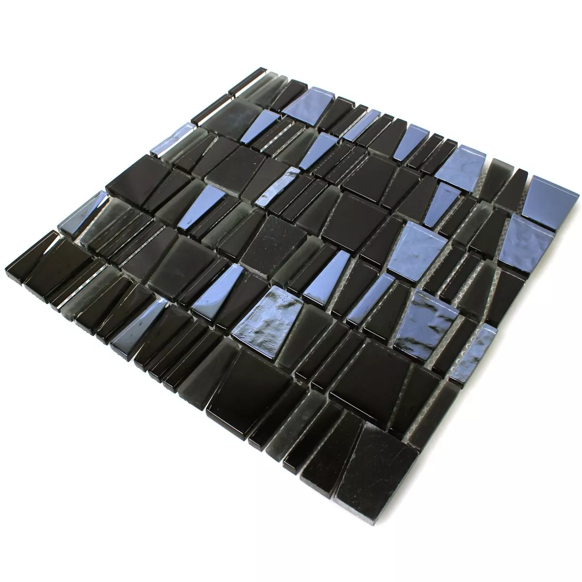 Mosaic Tiles Glass Natural Stone Black Effect