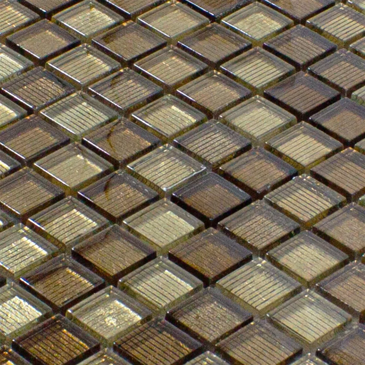 Glass Mosaic Tiles Tyson Structured Bronze