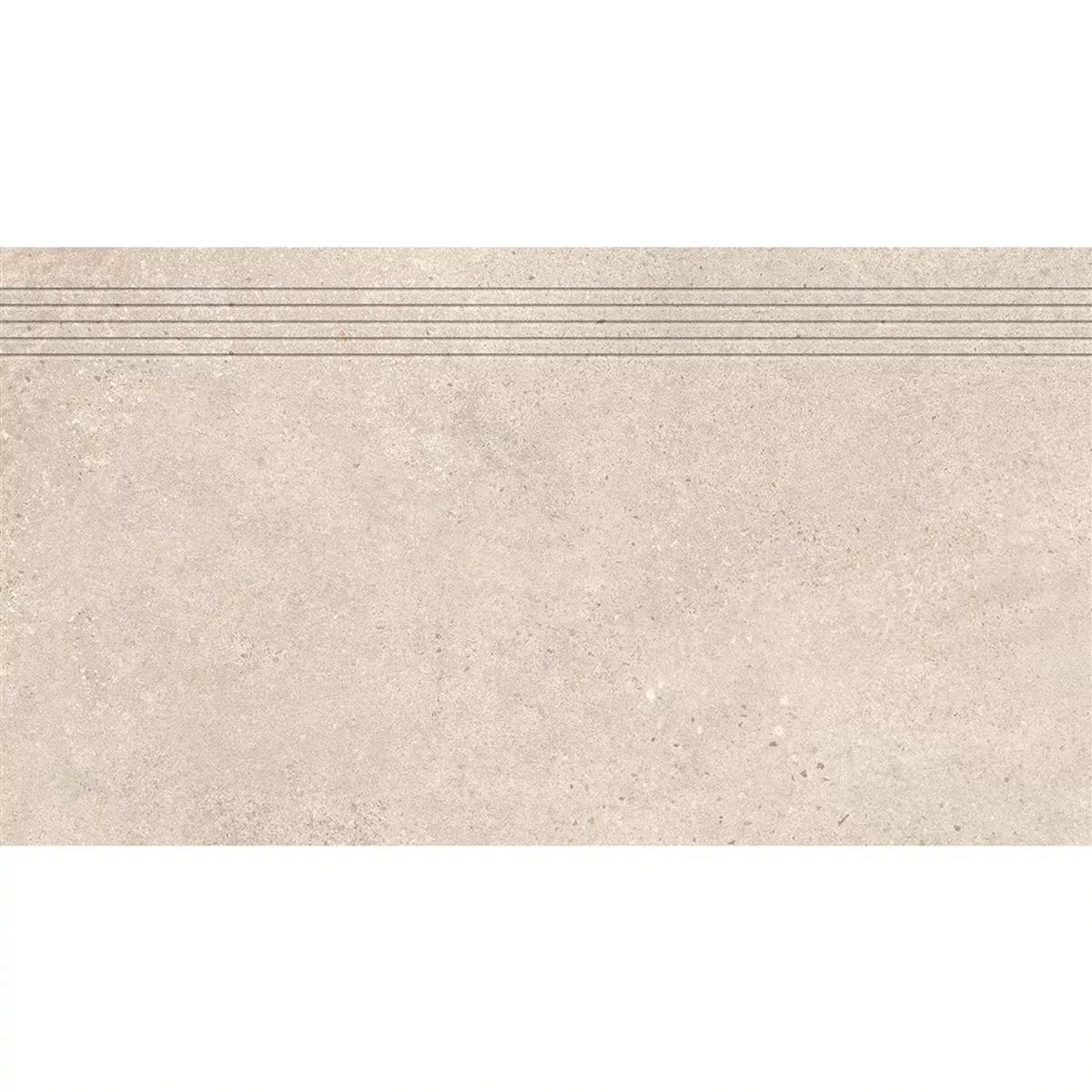 Rillenstufe Platinum Steinoptik Sand 30x60 cm