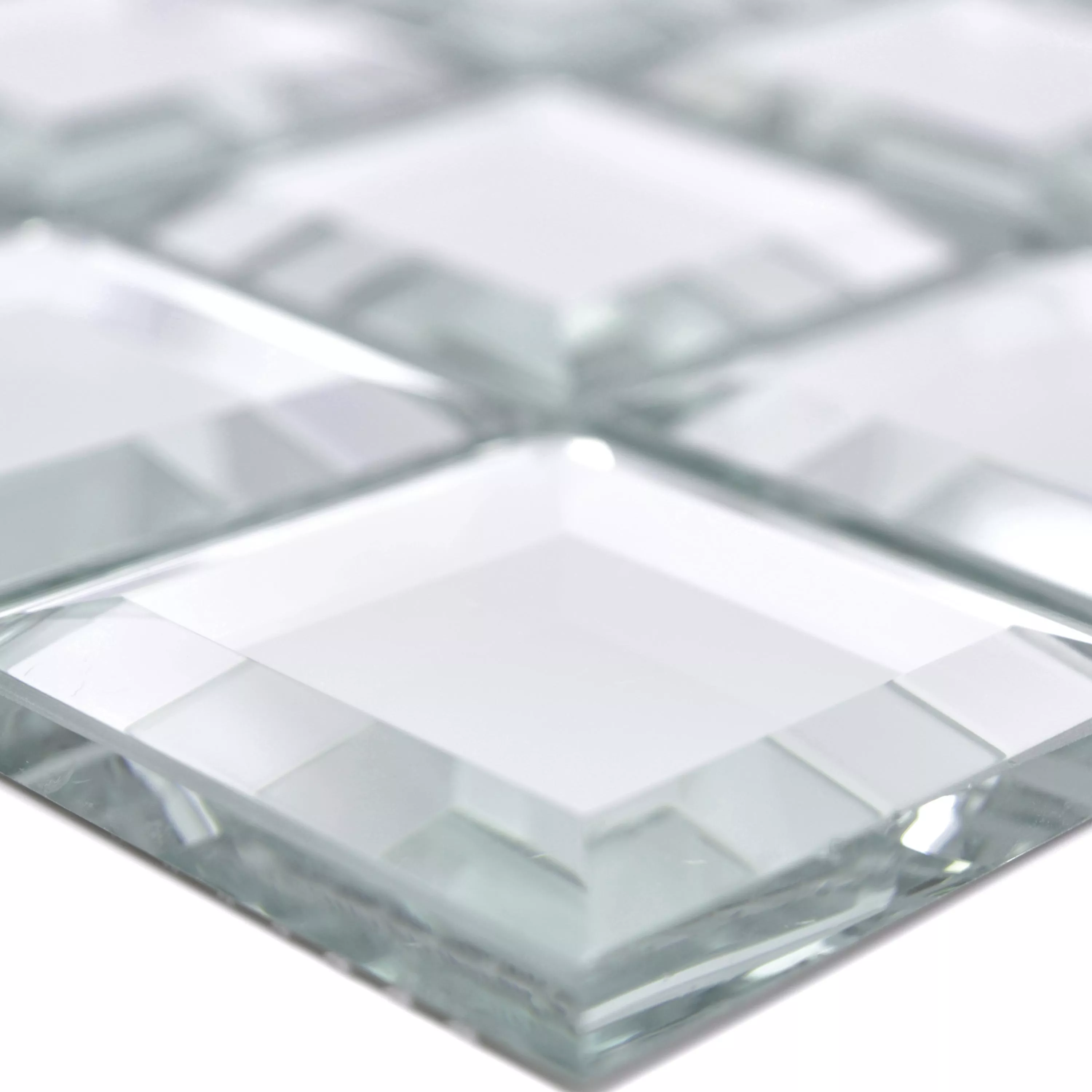 Mirror Metro Mosaic Tiles Reflexion Square