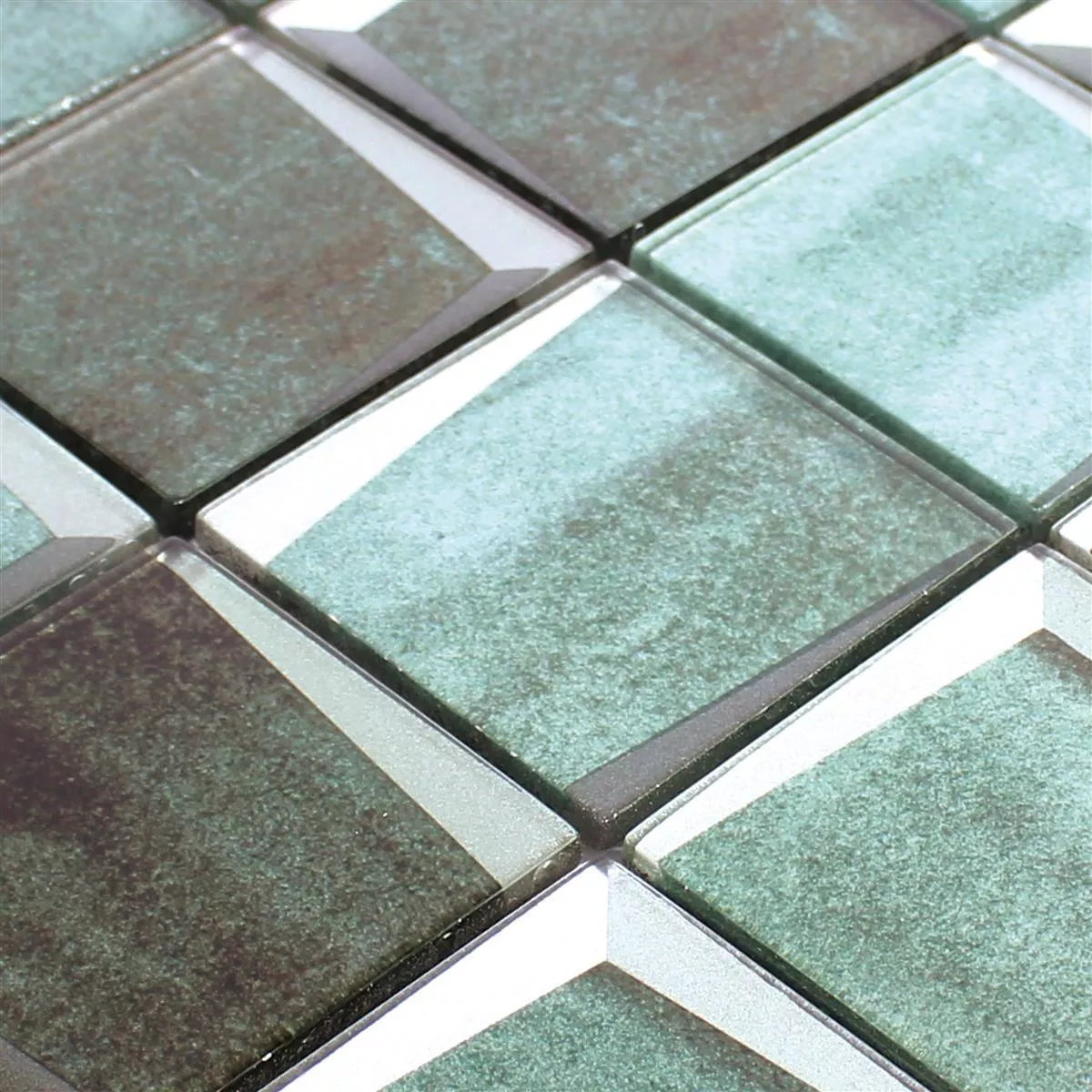 Sample Glass Mosaic 3D Optic Leonora Green