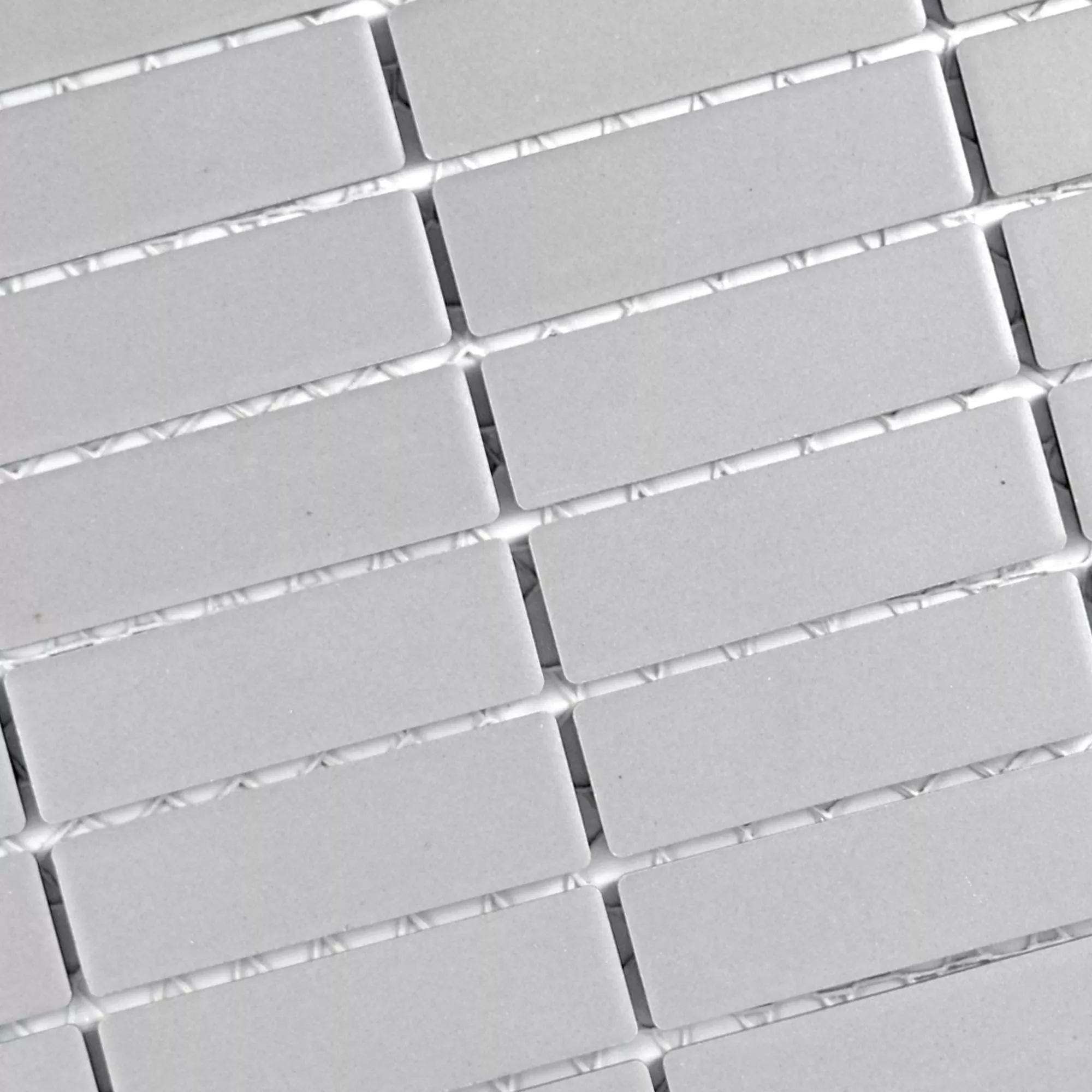 Ceramic Mosaic Miranda Light Grey Non-Slip Unglazed Sticks