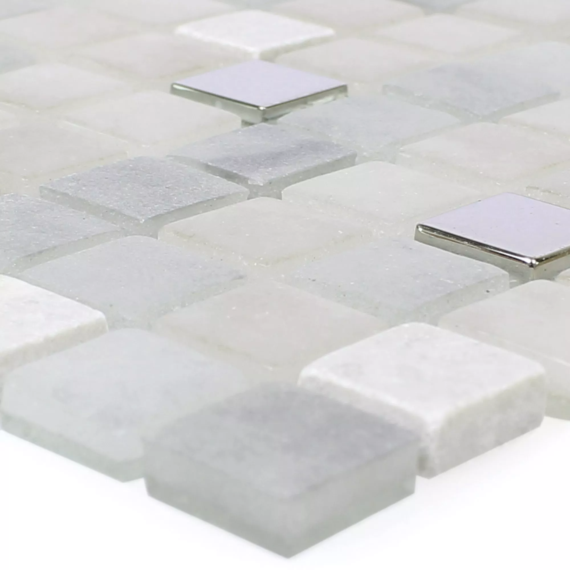 Mosaic Tiles Glass Natural Stone Mix Freyland Grey Mosaic Tiles Glass Natural Stone Mix Freyland Grey