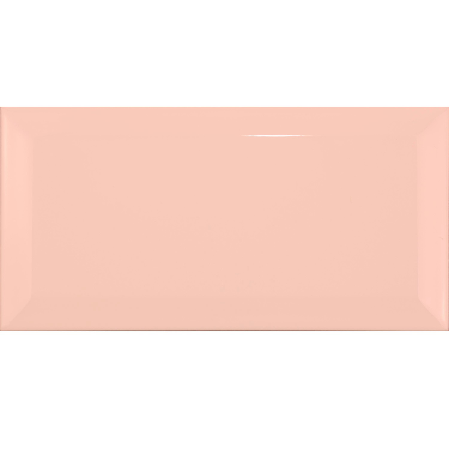 Metro tile Orange Glossy 7,5x15 cm Facet Pitcox Salmon