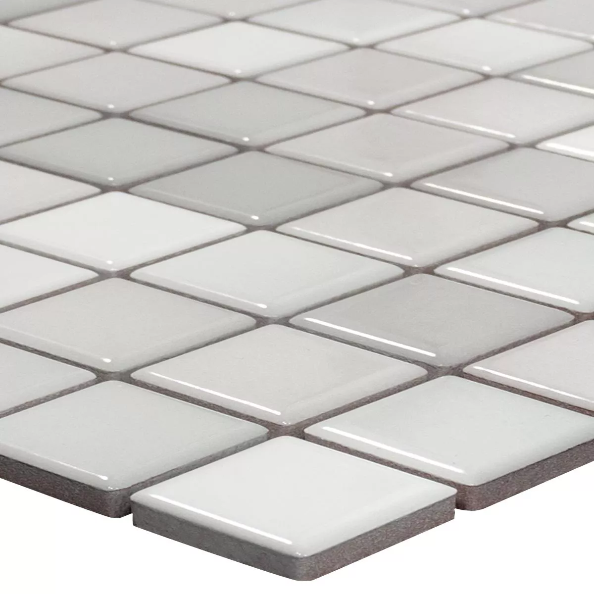 Ceramic Mosaic Tiles Galleria Grey Mix Ceramic Mosaic Tiles Galleria Grey Mix