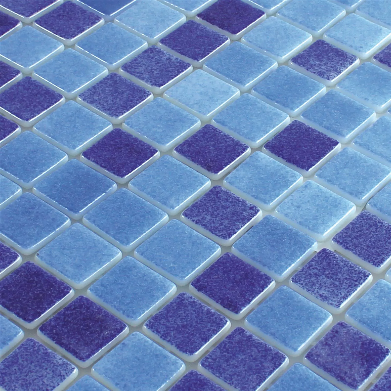 Glass Swimming Pool Mosaic Lagune R11C Blue Mix