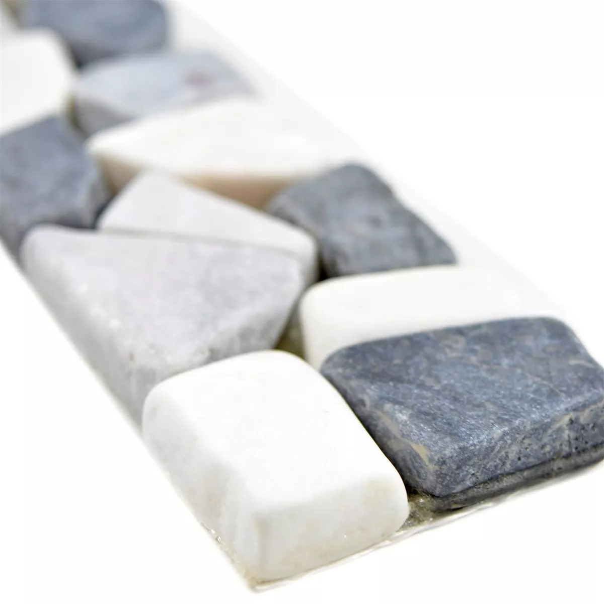 Natural Stone TilesBorder Riesco Black Grey White