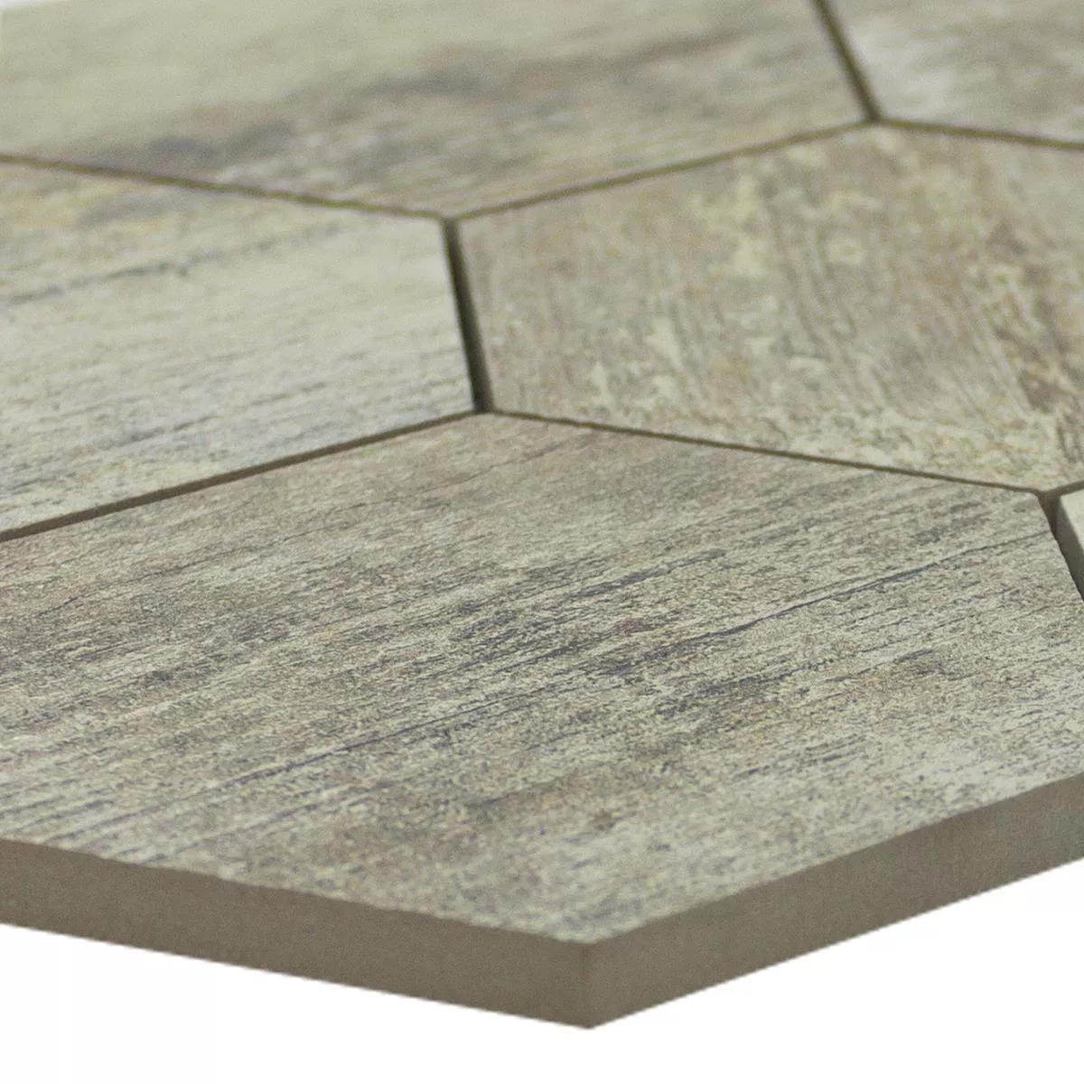 Porcelain Stoneware Mosaic Tiles Hexagon Straubing Beige
