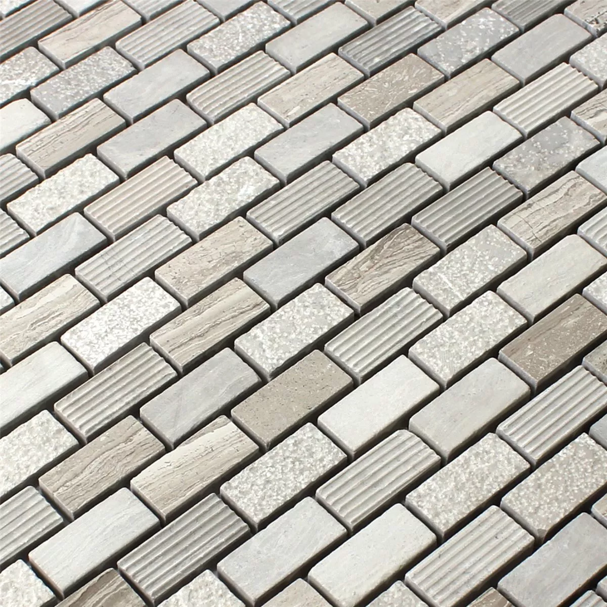 Sample Mosaic Tiles Natural Stone Macciato Beige Brown