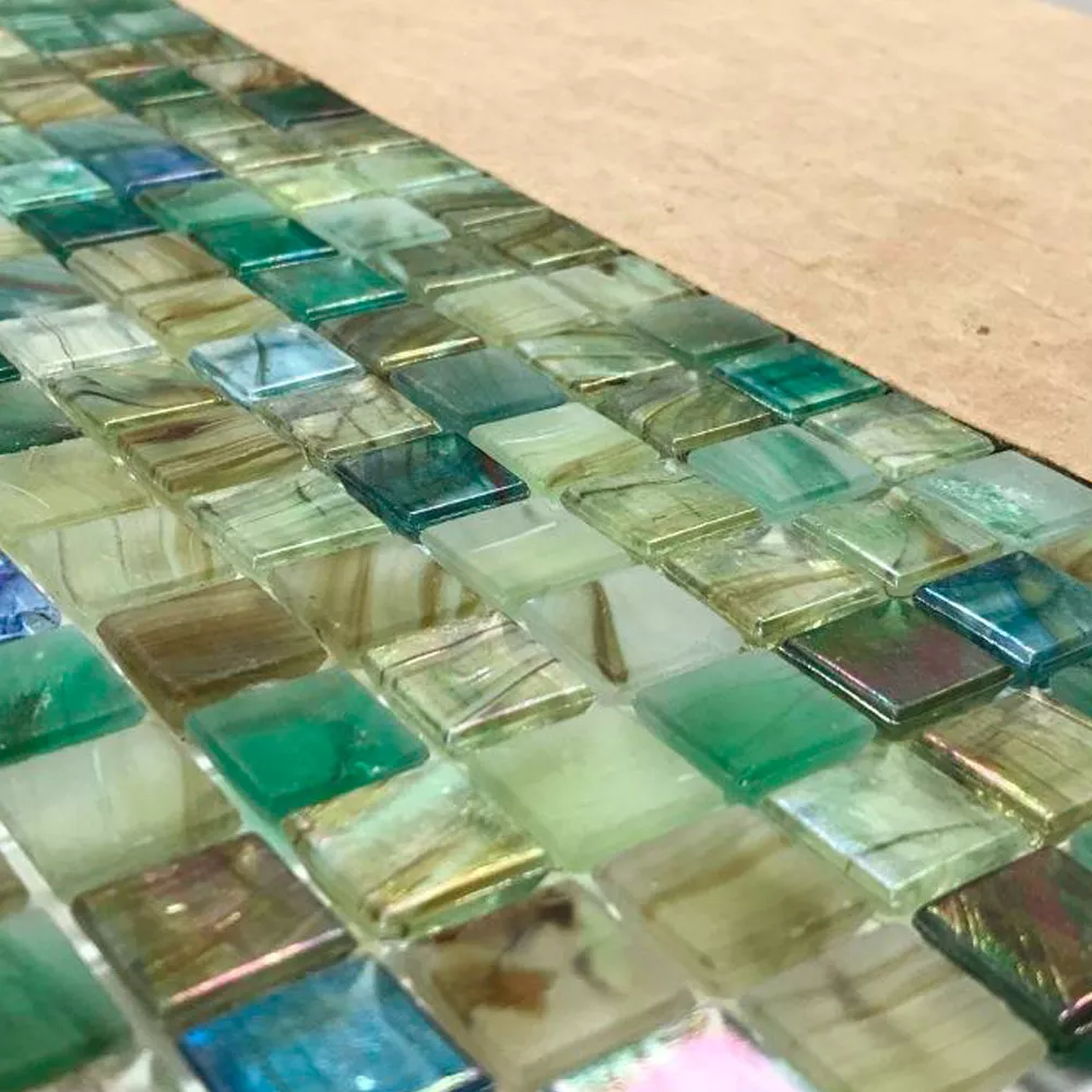 Sample Glass Swimming Pool Mosaic Tiles Pergamon Green