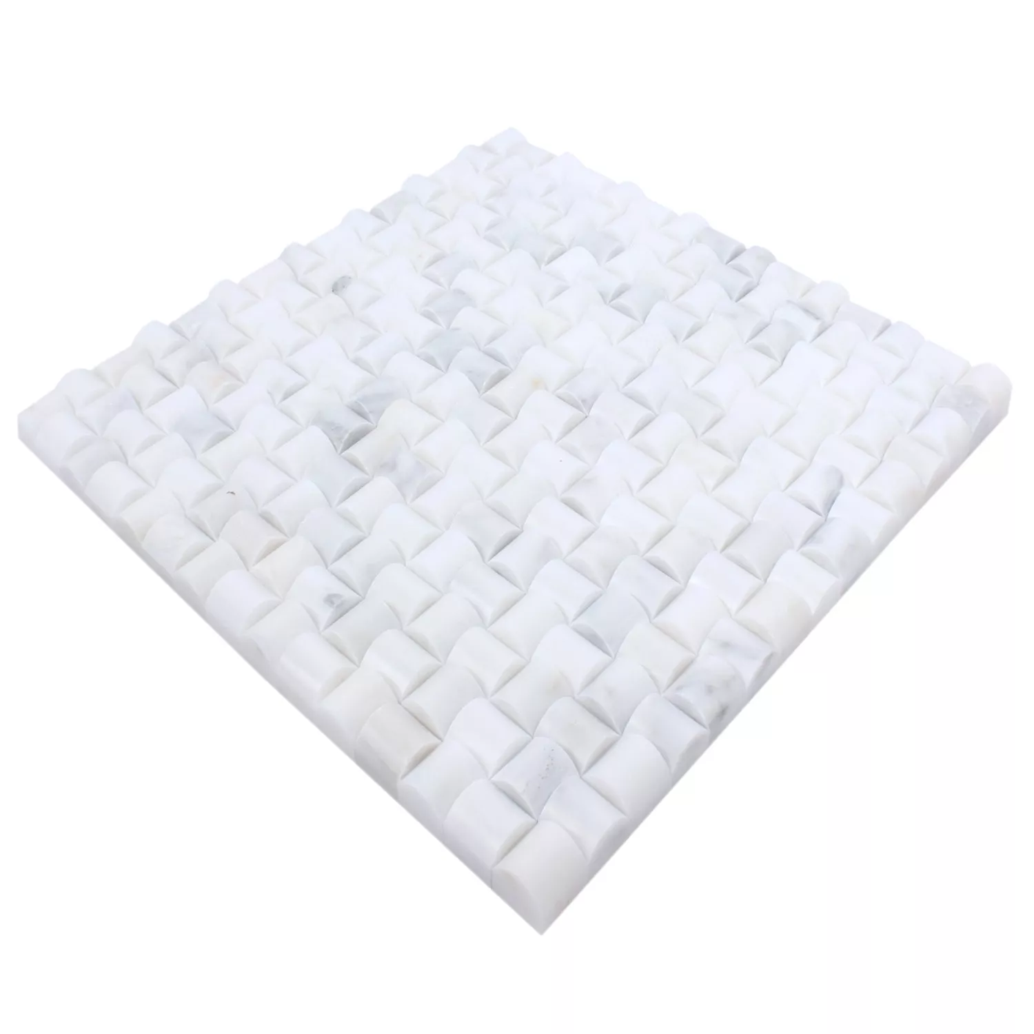Sample Mosaic Tiles Natural Stone Everest D White