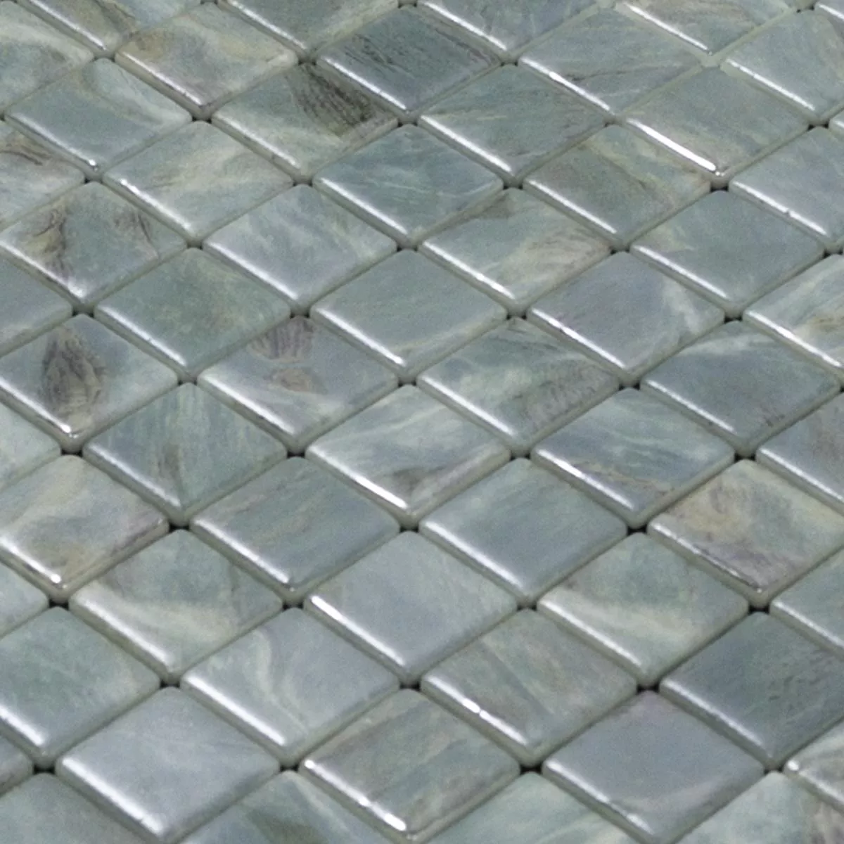 Glass Swimming Pool Mosaic Alassio Grey 25