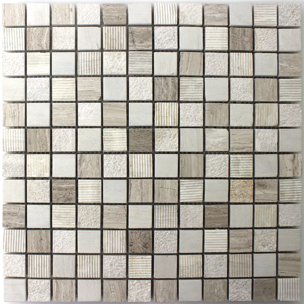 Sample Mosaic Tiles Natural Stone Macciato Beige Brown